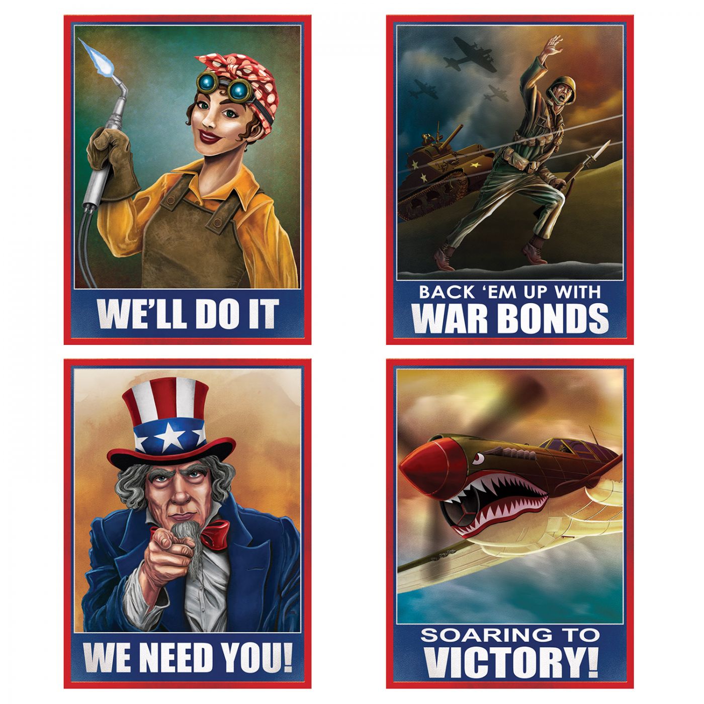 World War II Poster Cutouts (12) image