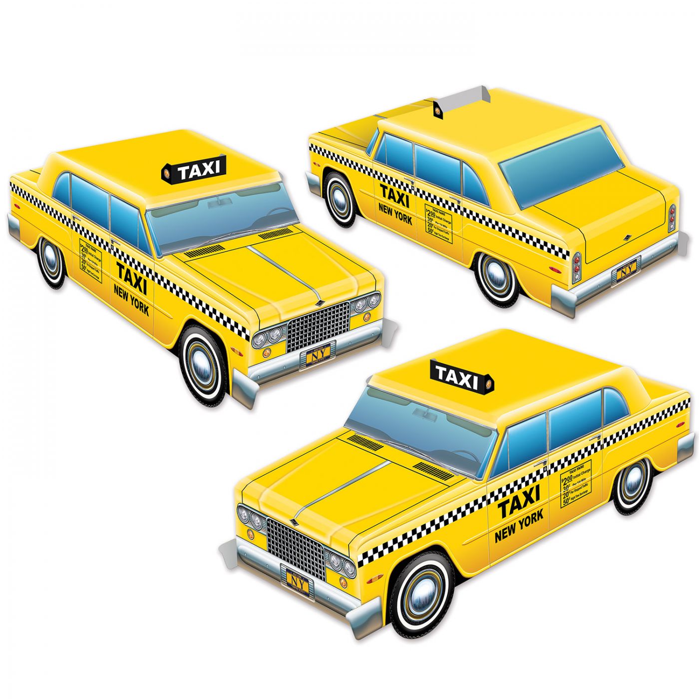 3-D Taxi Cab Centrepieces (6) image