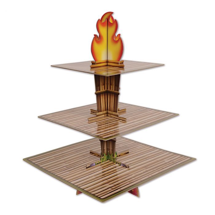 Tiki Torch Cupcake Stand (12) image