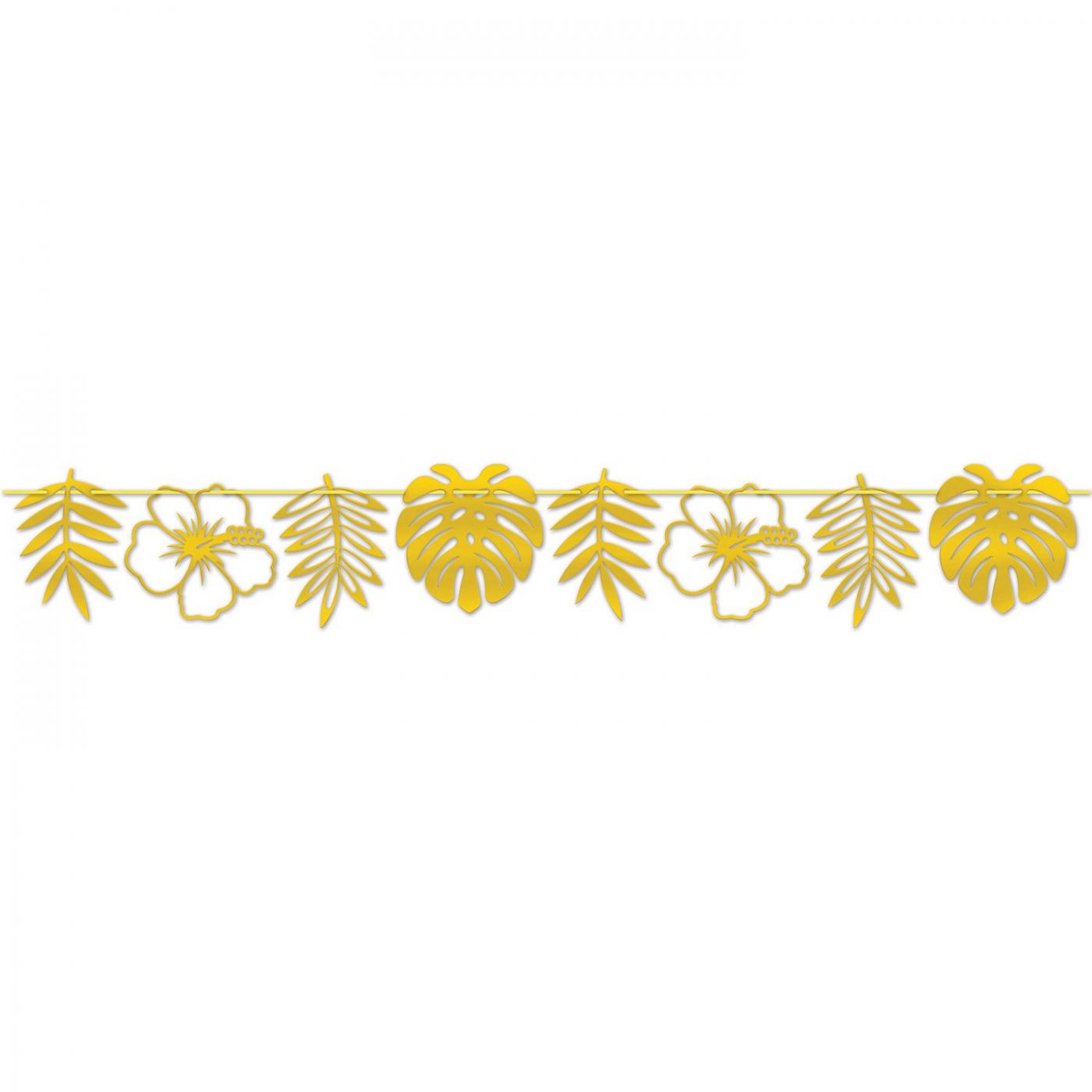 Foil Die-Cut Floral Streamer (12) image