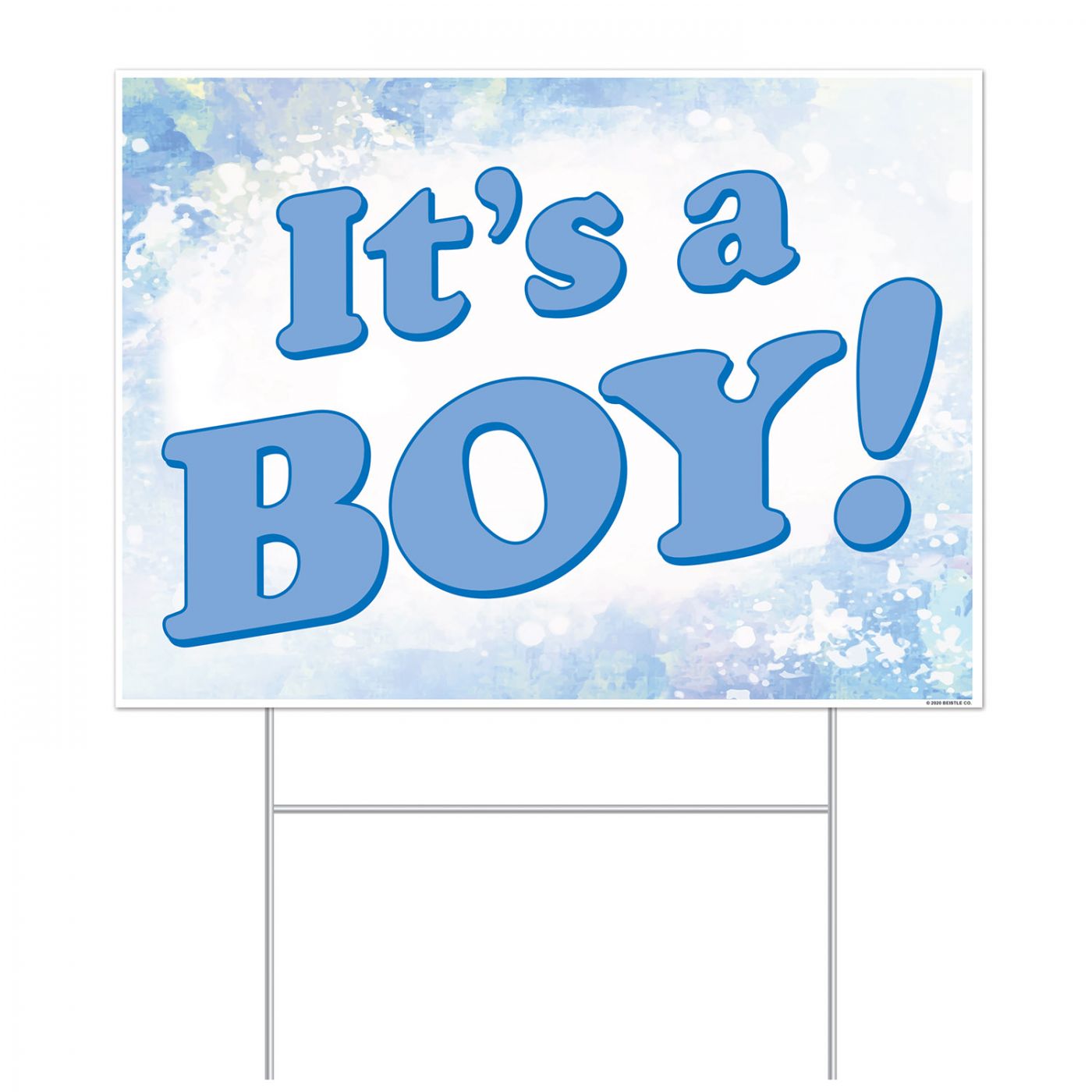 Plastic It's A Boy! Yard Sign (6) image