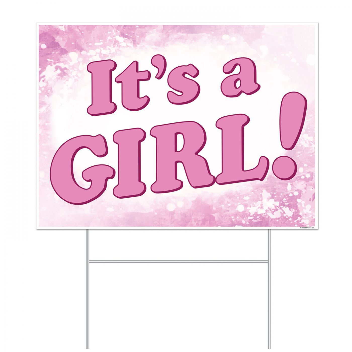 Plastic It's A Girl! Yard Sign (6) image