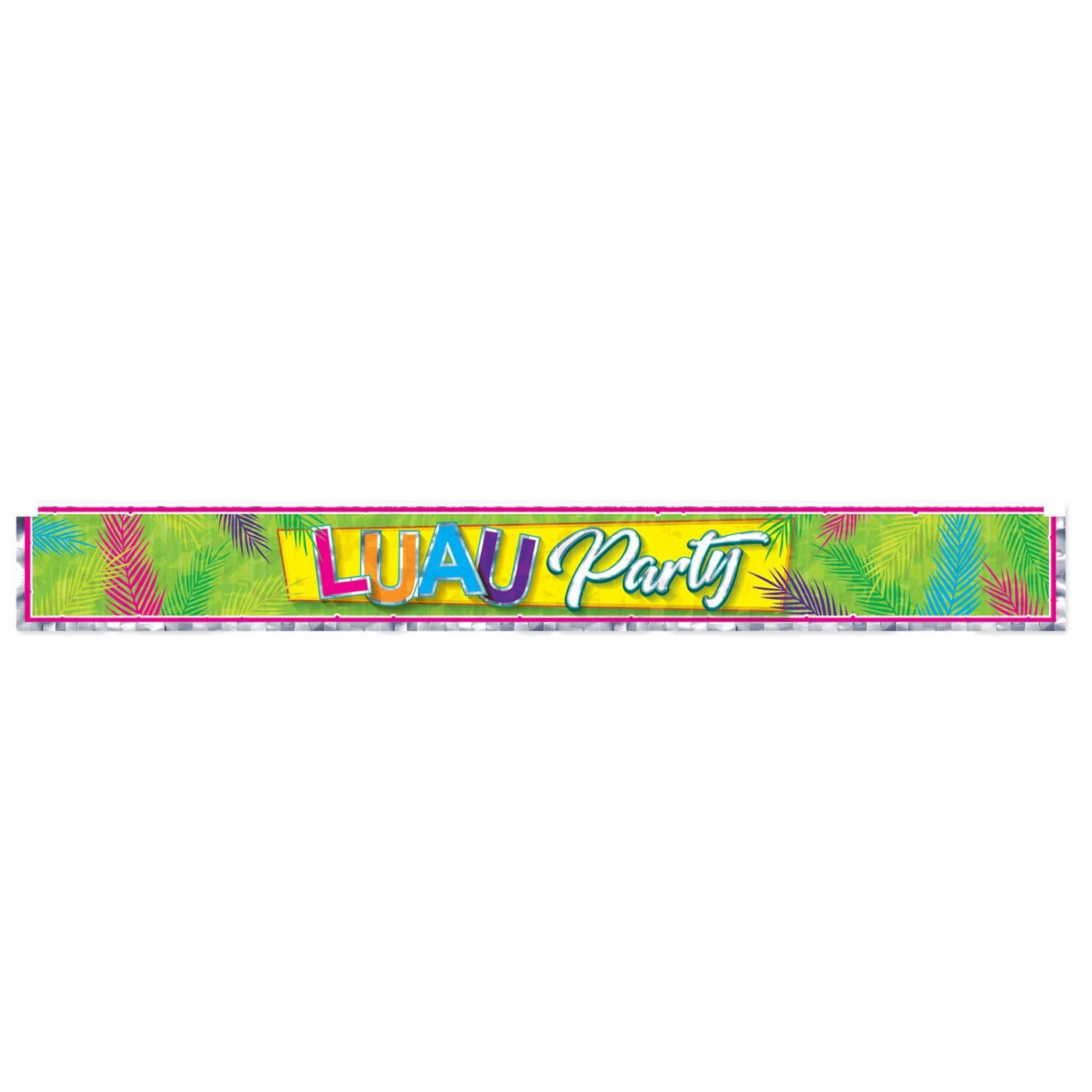 Metallic Luau Party Fringe Banner (12) image