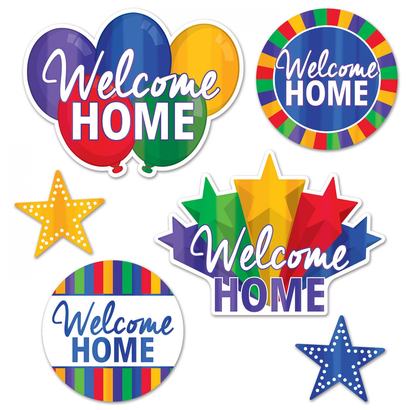 Foil Welcome Home Cutouts (12) image
