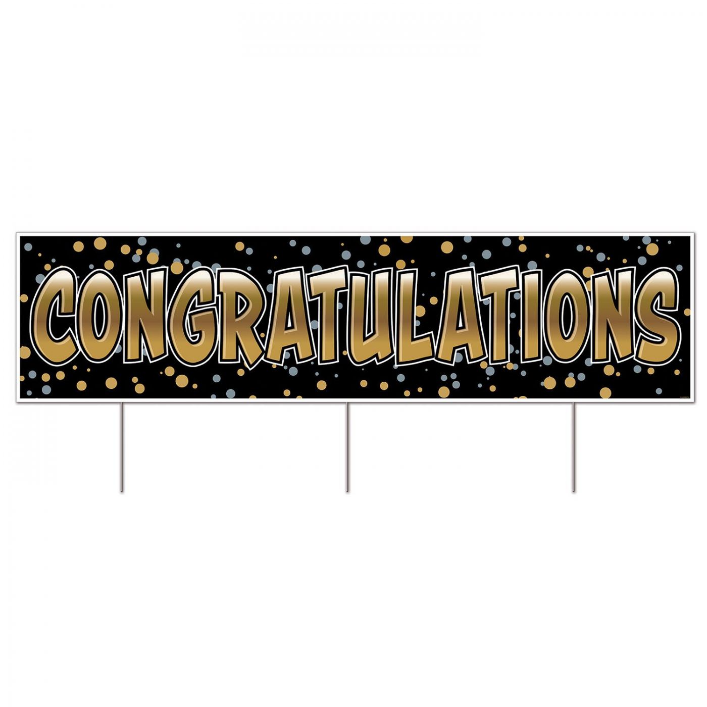 Plastic Jumbo Congratulations Yard Sign (6) image