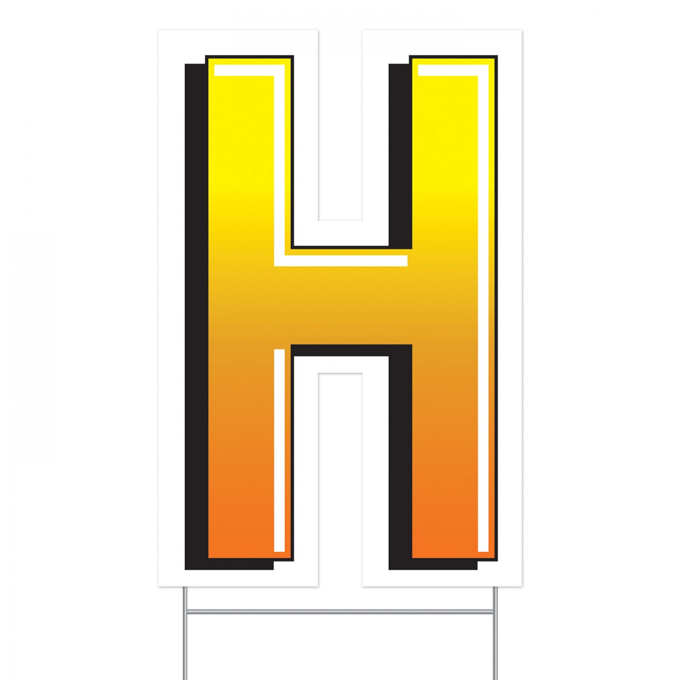 Plastic "H" Yard Sign (3) image