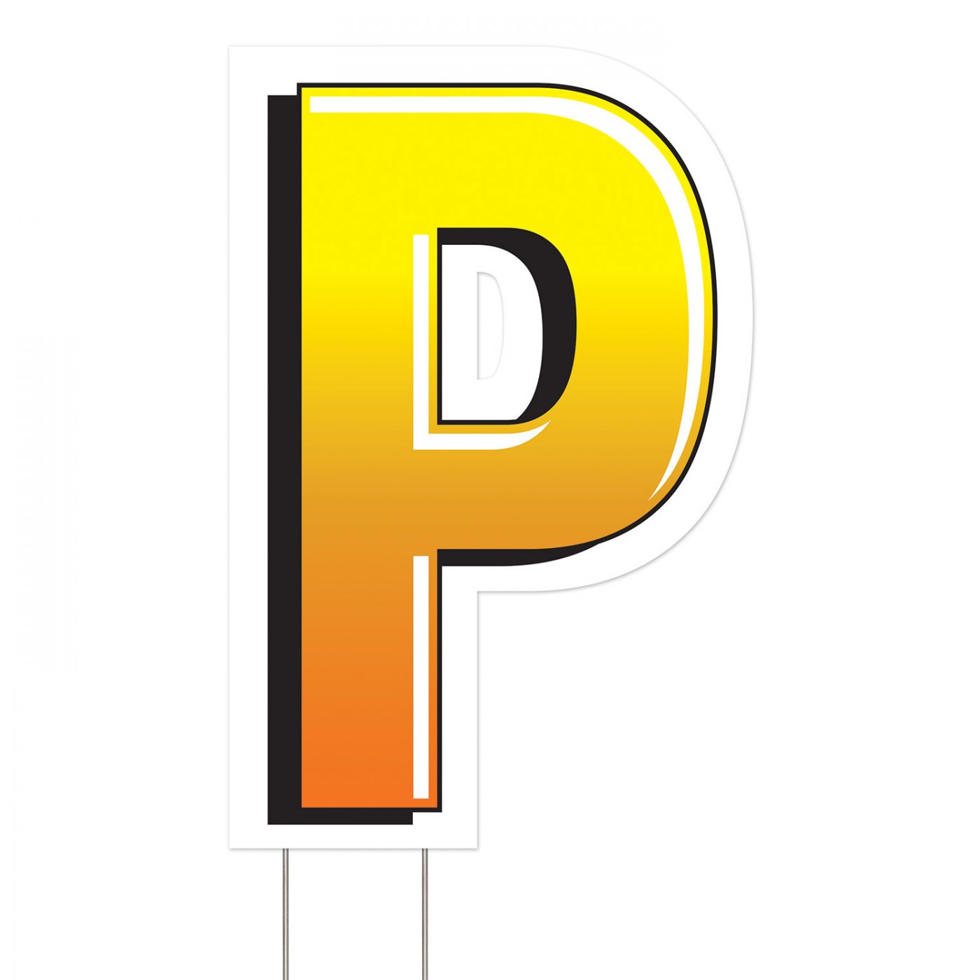 Plastic "P" Yard Sign (3) image