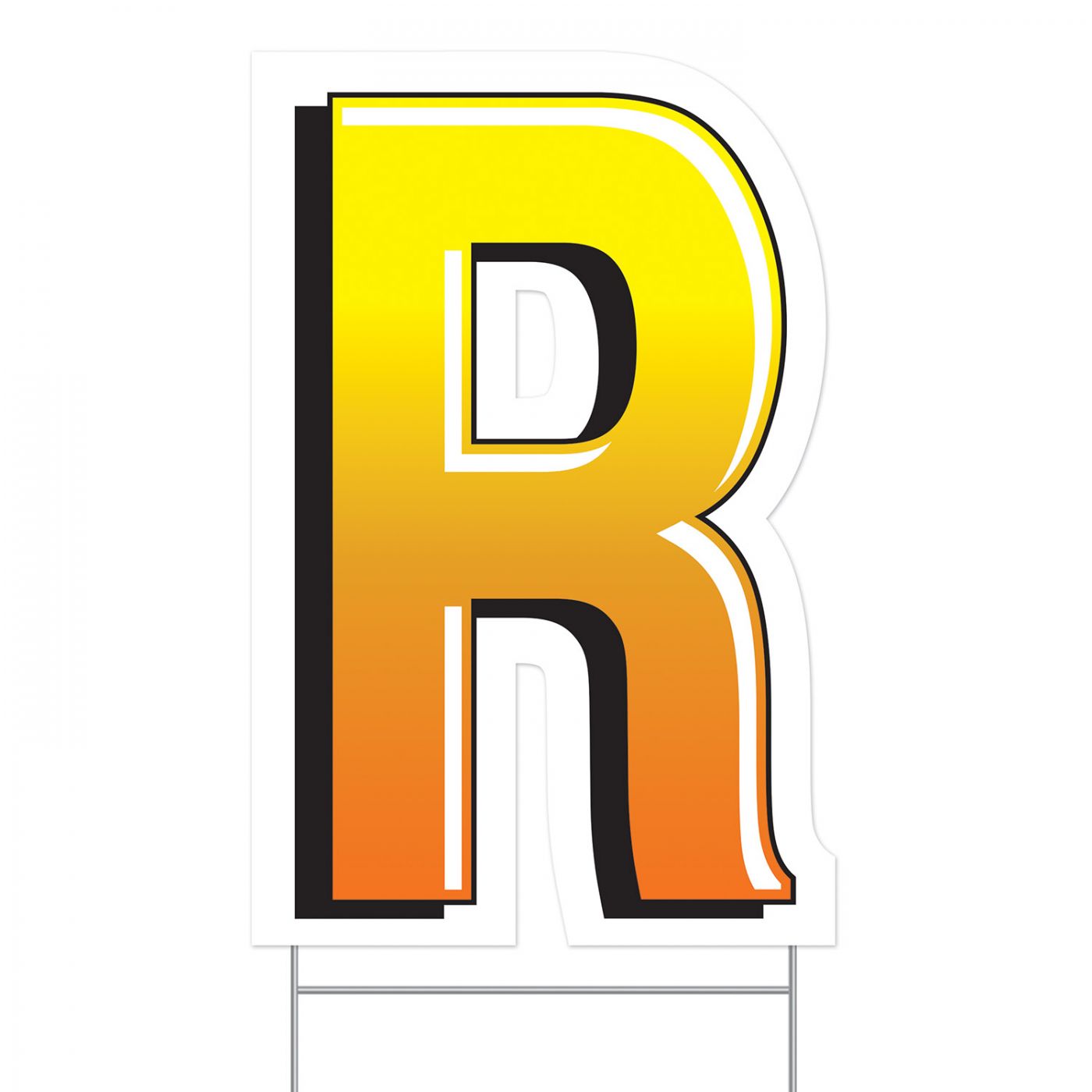 Plastic "R" Yard Sign (3) image