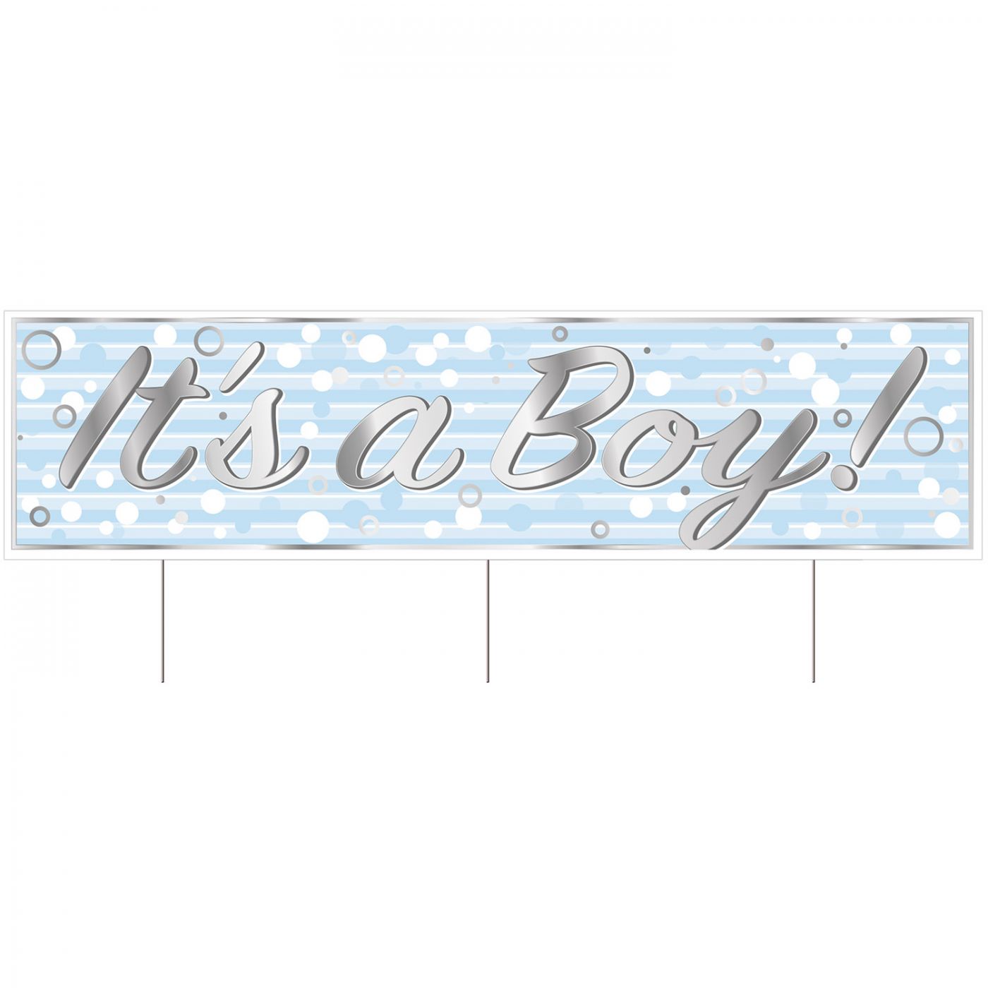 PLASTIC JUMBO IT'S A BOY! YARD SIGN (6) image