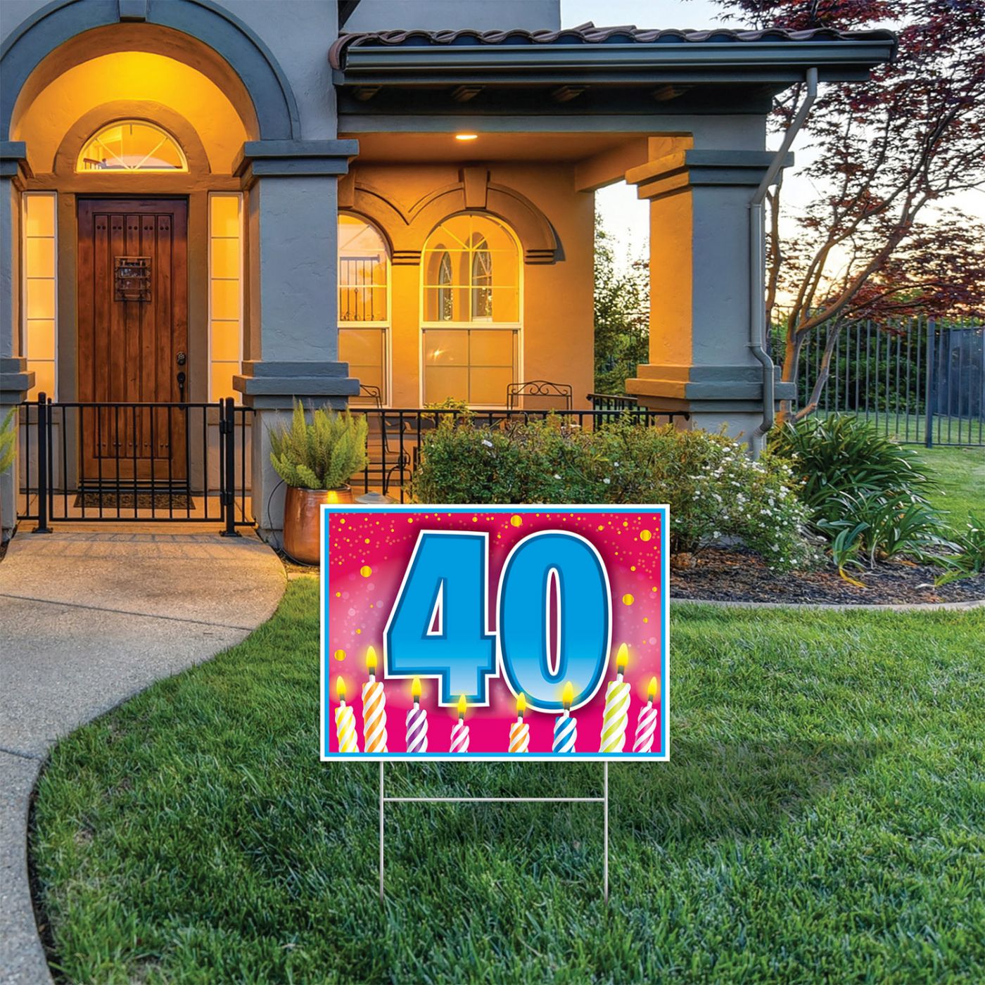 Plastic 40 Birthday Yard Sign (6) image
