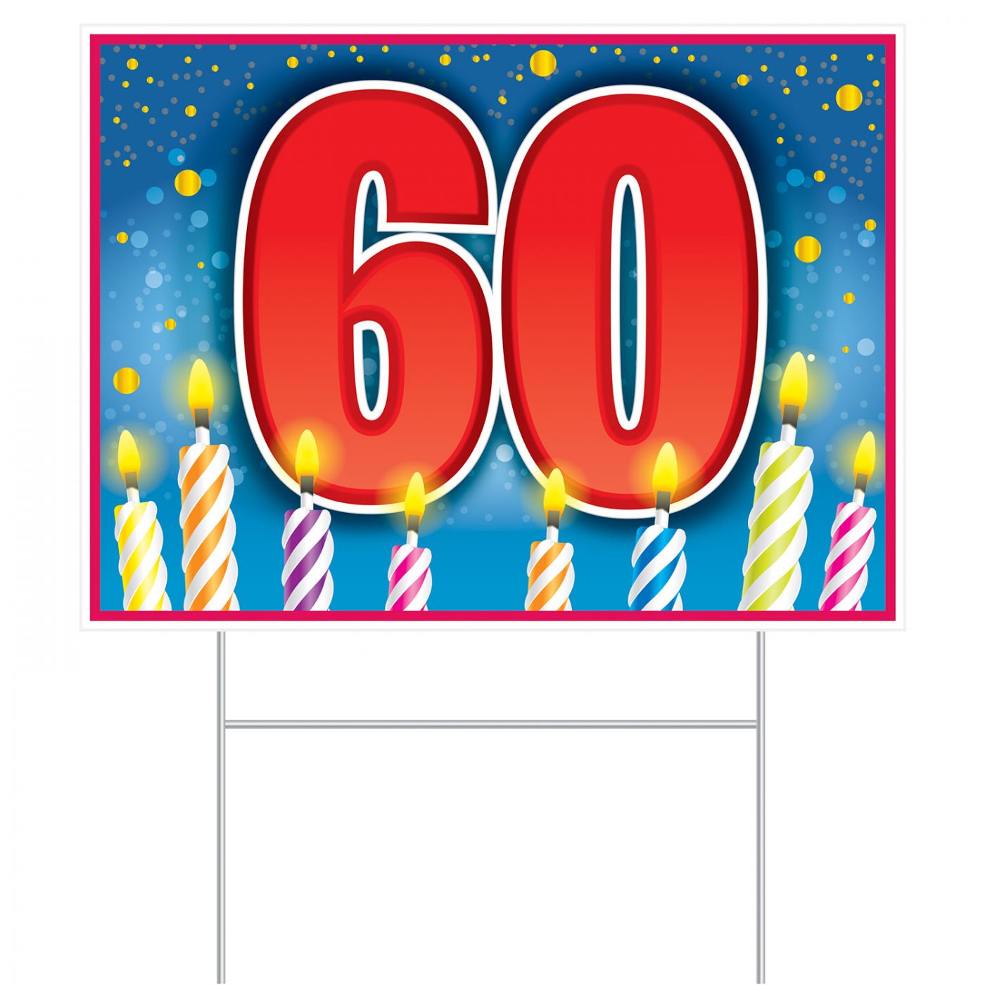 PLASTIC  60  BIRTHDAY YARD SIGN (6) image