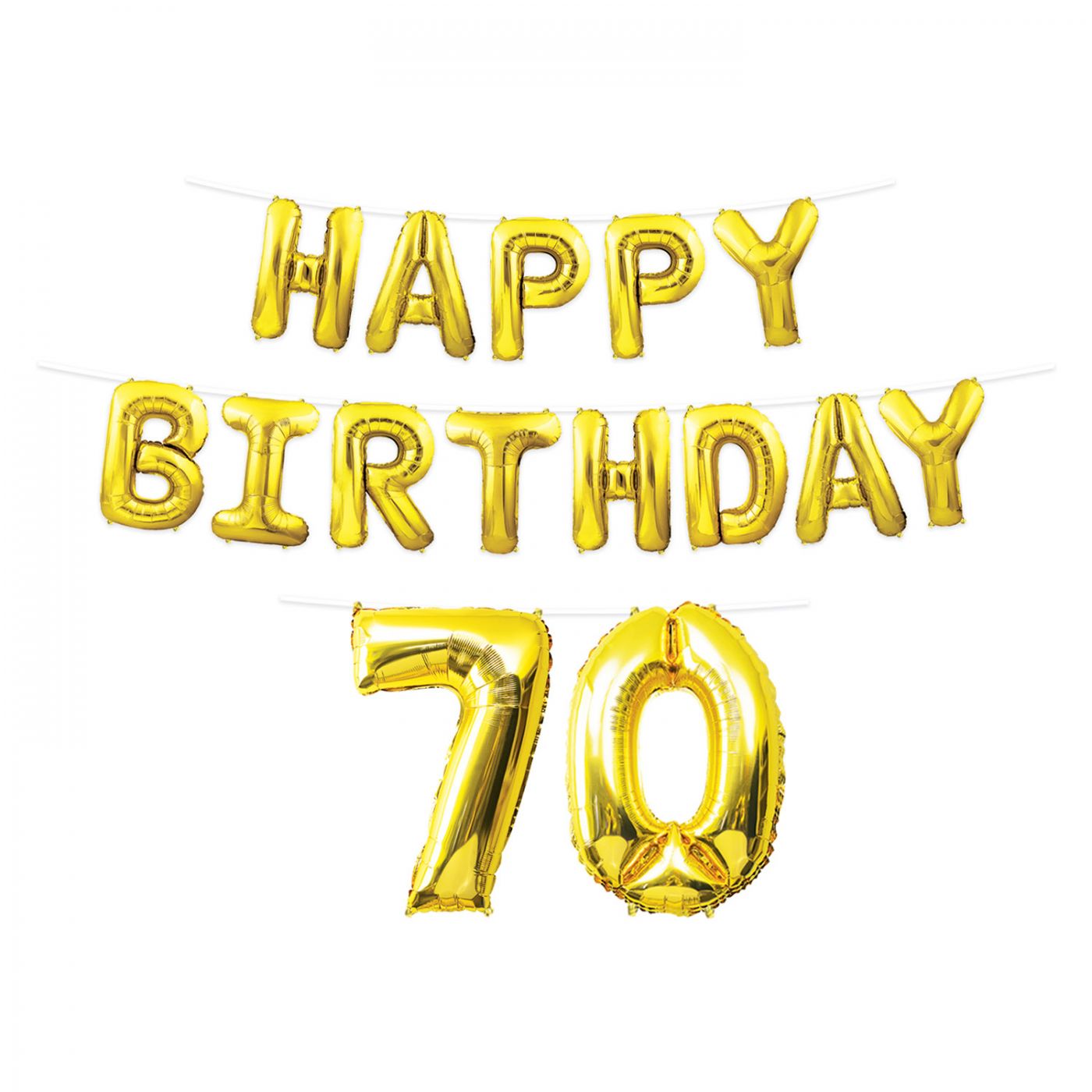 Happy Birthday 70 Balloon Streamer (6) image