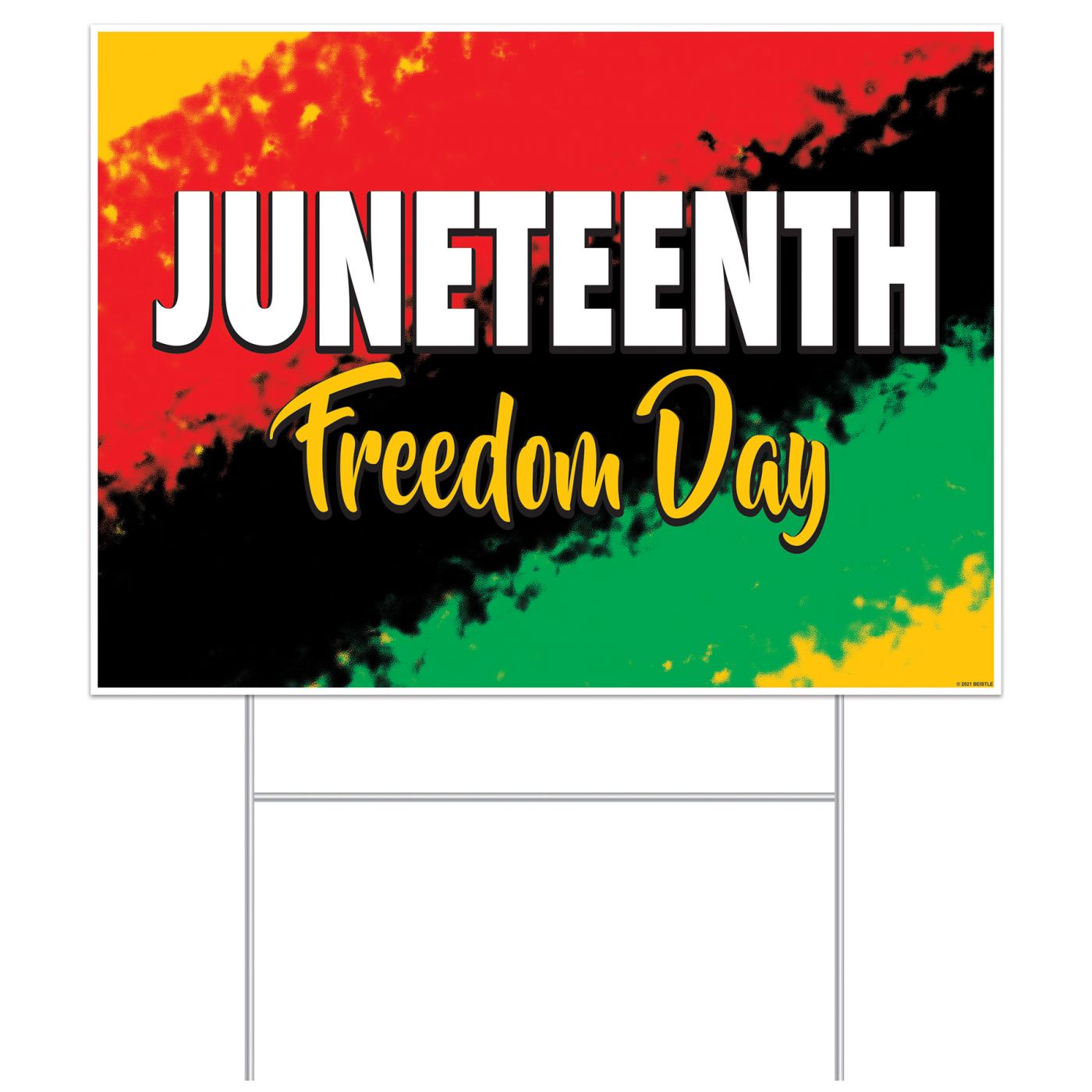 Plastic Juneteeth Yard Sign (6) image