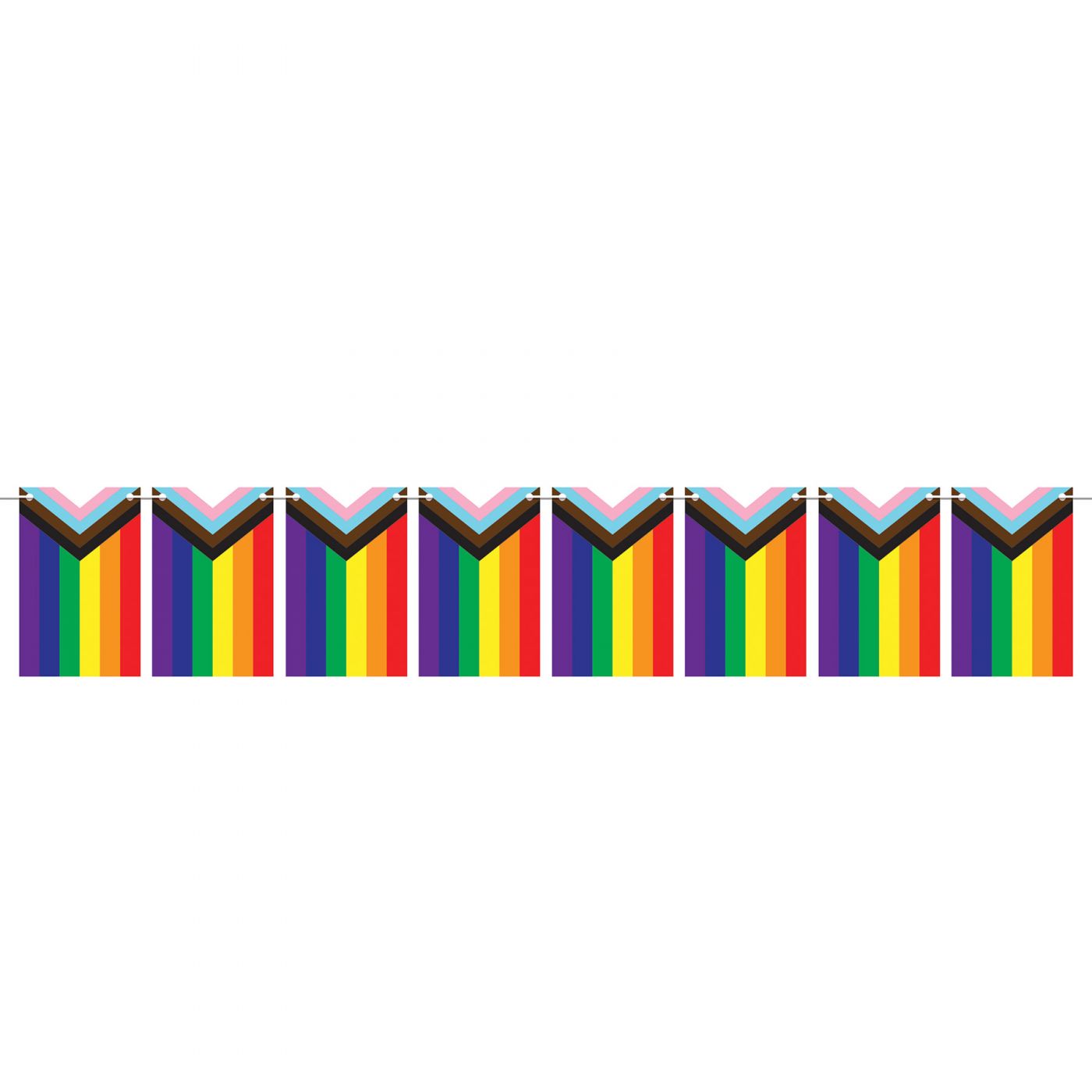 Pride Flag Pennant Streamer (12) image