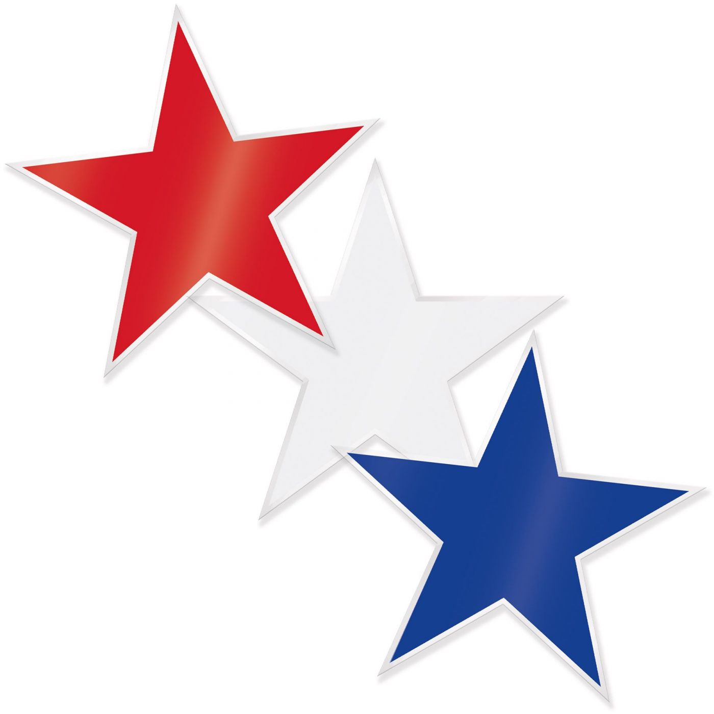 Plastic Star Cutouts (12) image
