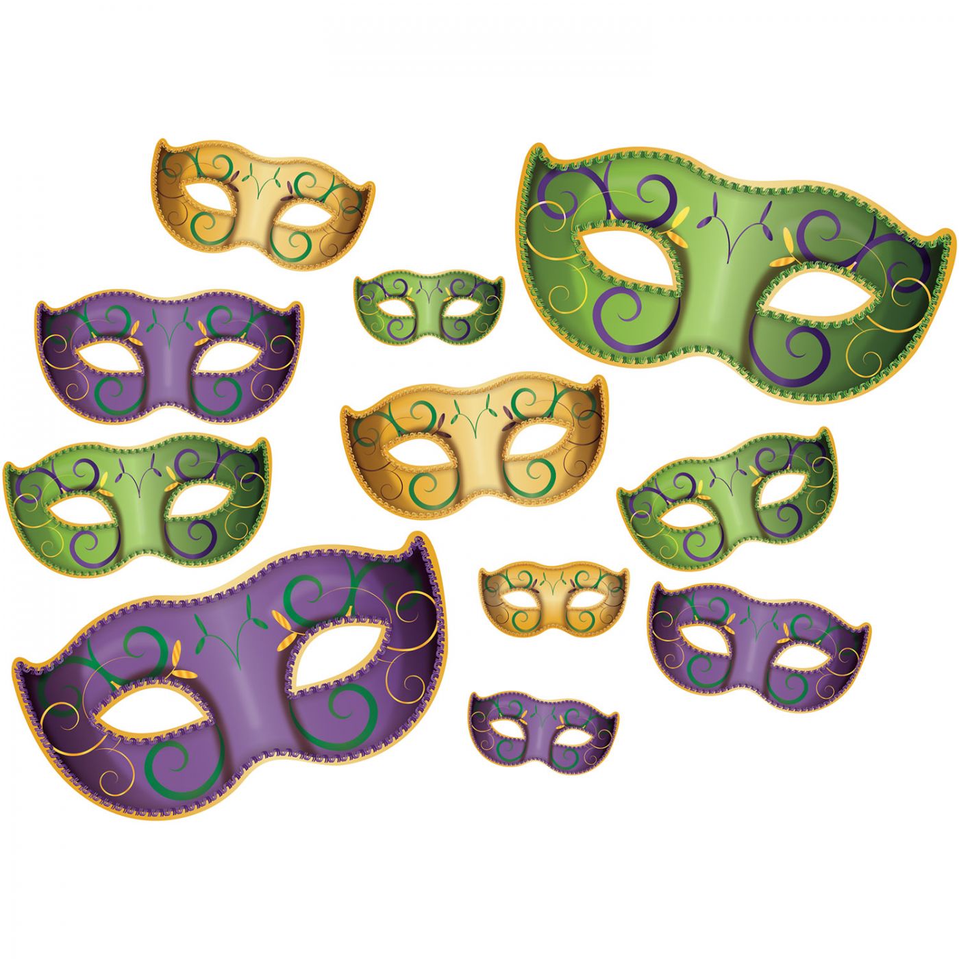 Mardi Gras Mask Cutouts (12) image