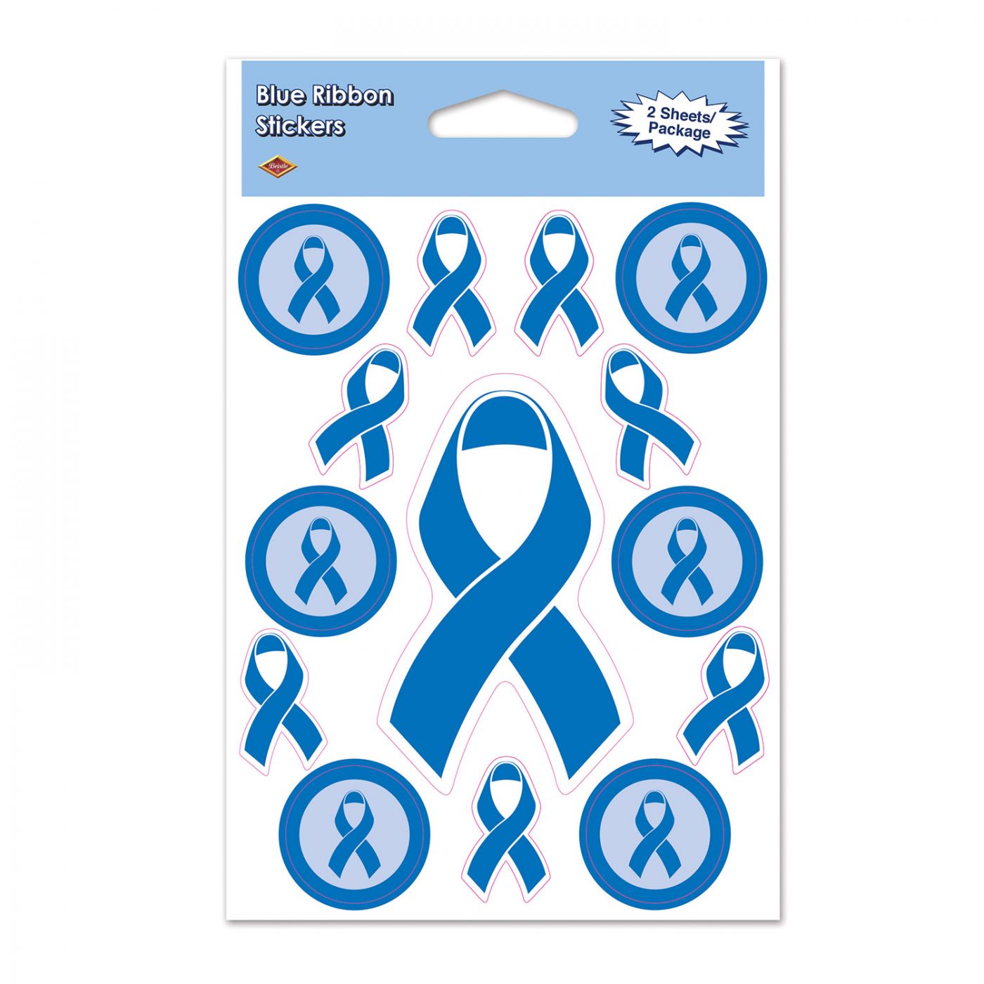 Image of Blue Ribbon Stickers (12)