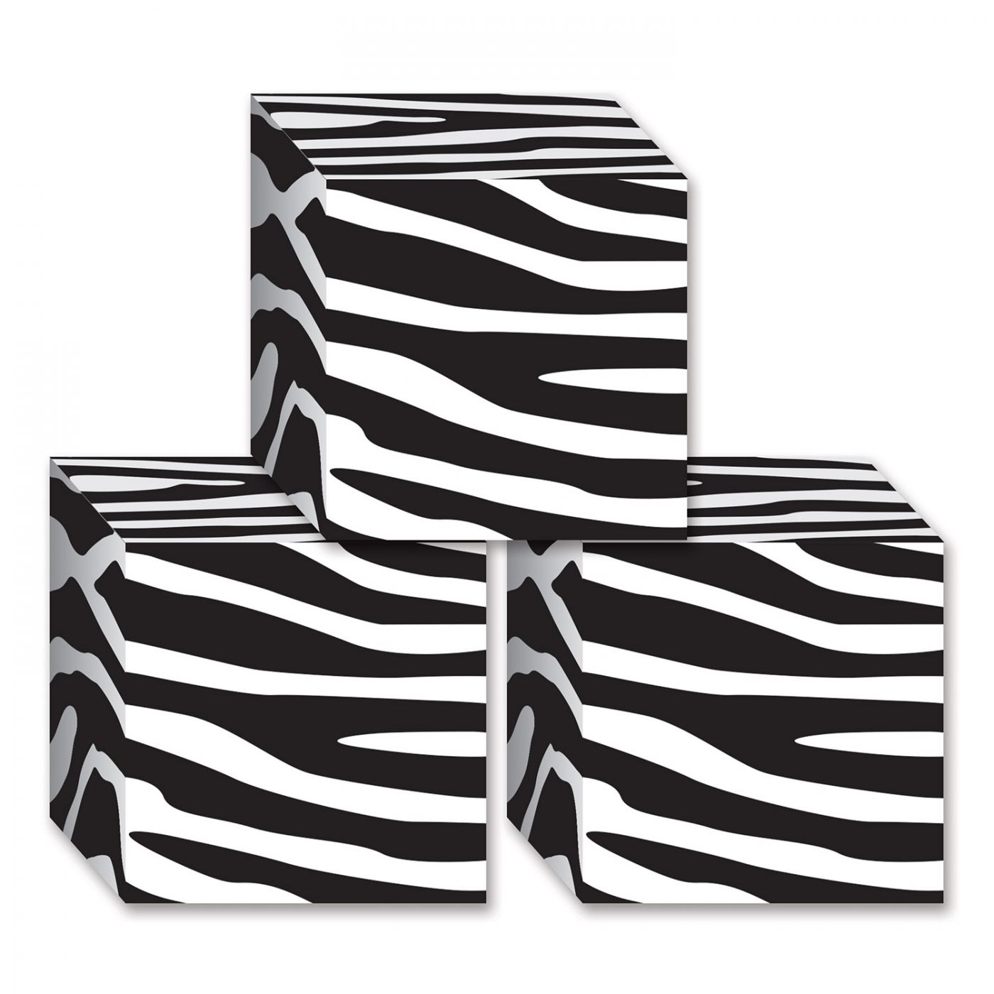 Zebra Print Favor Boxes (12) image