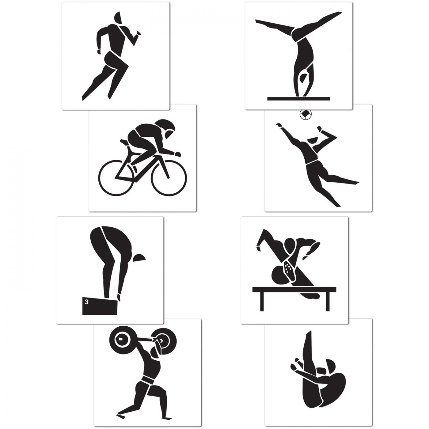 Summer Sports Cutouts (12) image