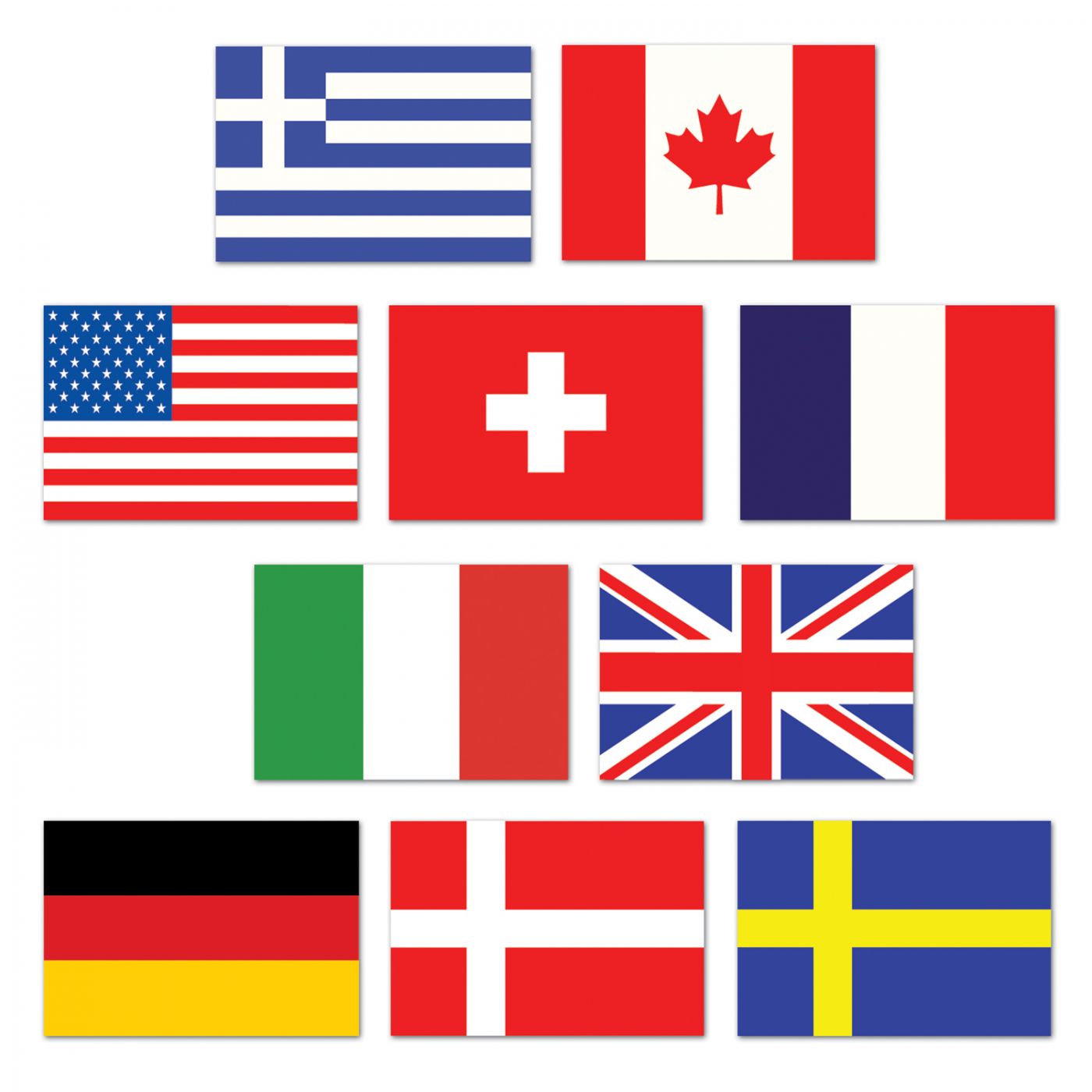 Mini International Flag Cutouts (24) image