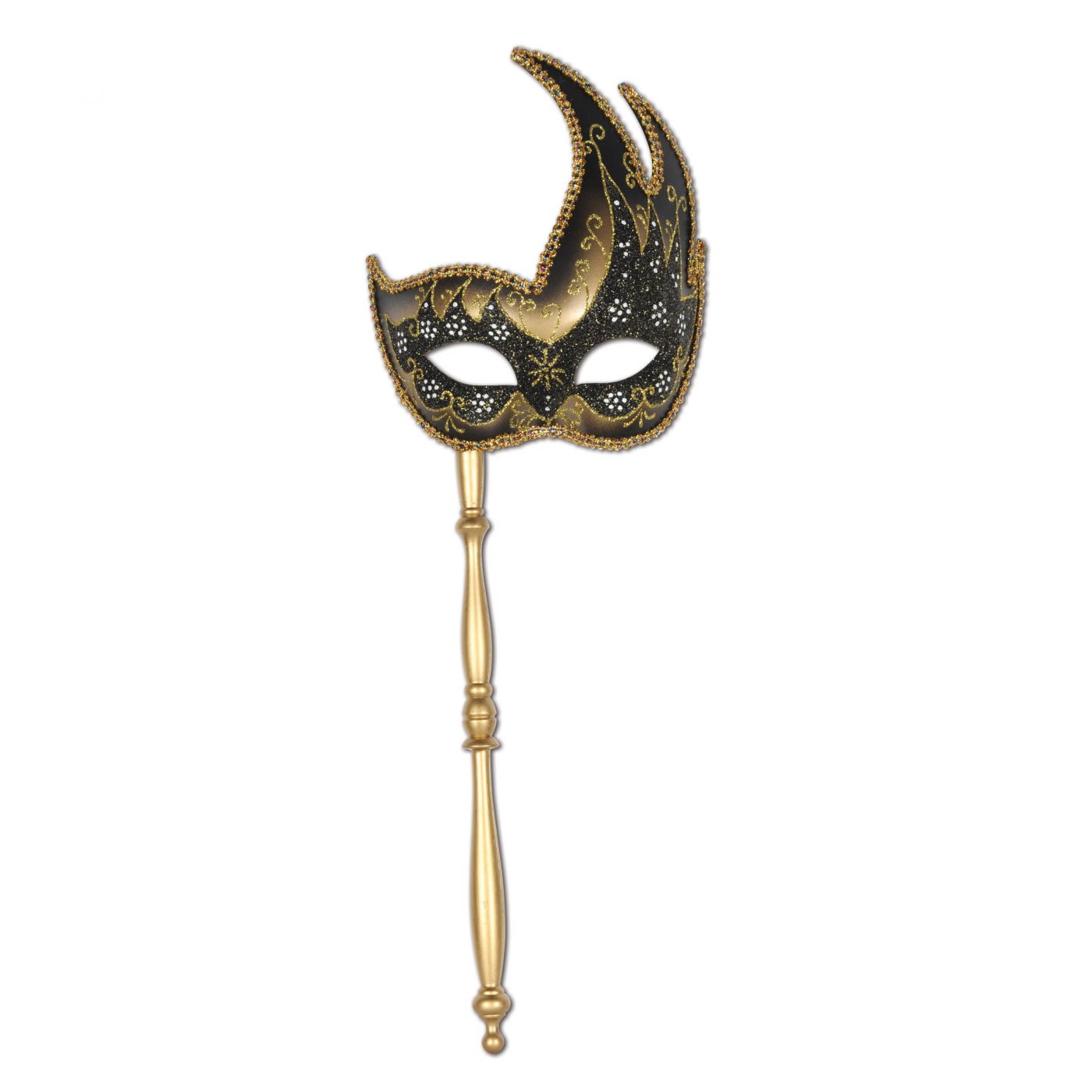 Glittered Mask with Stick image