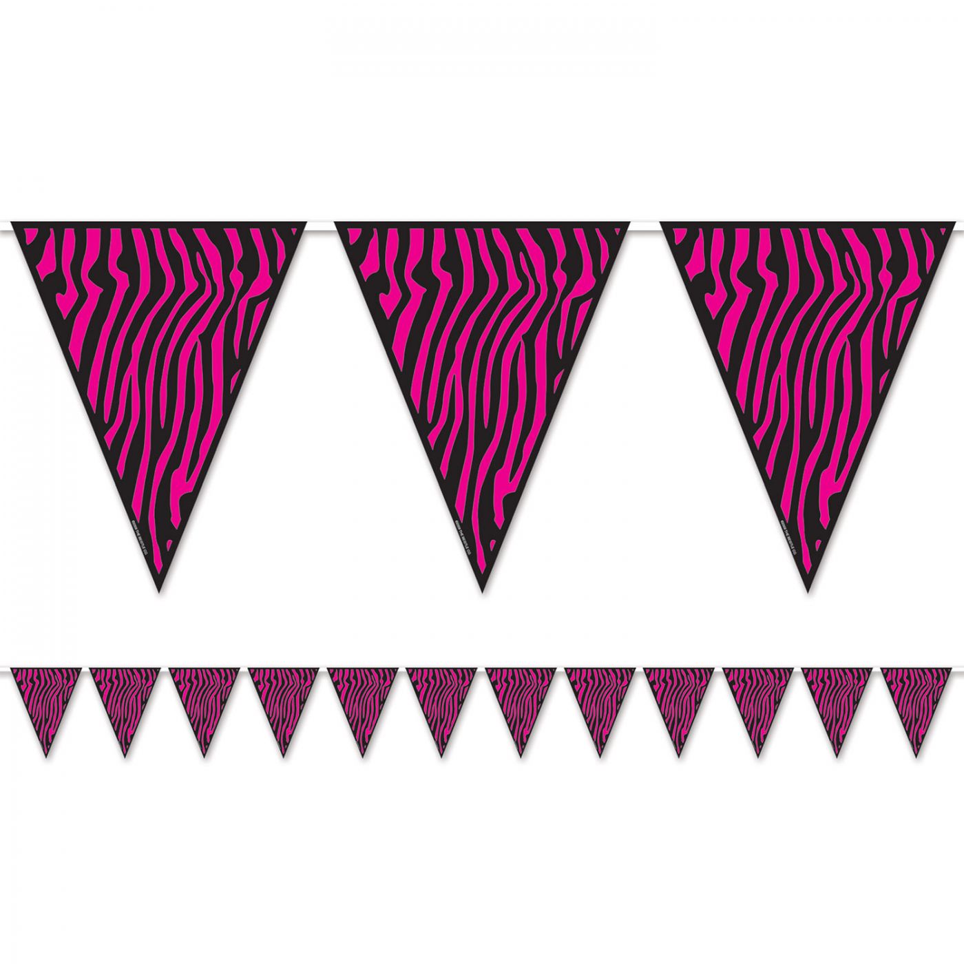 Zebra Print Pennant Banner (12) image