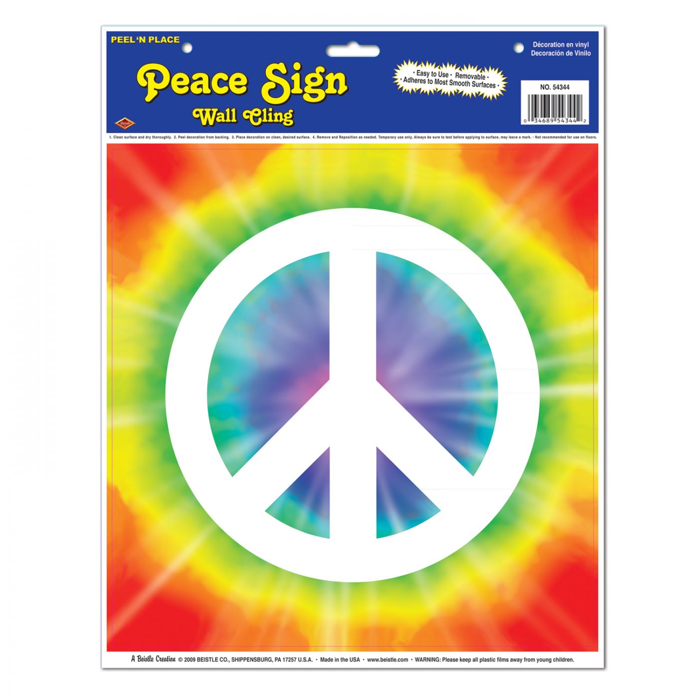 Peace Sign Peel 'N Place image