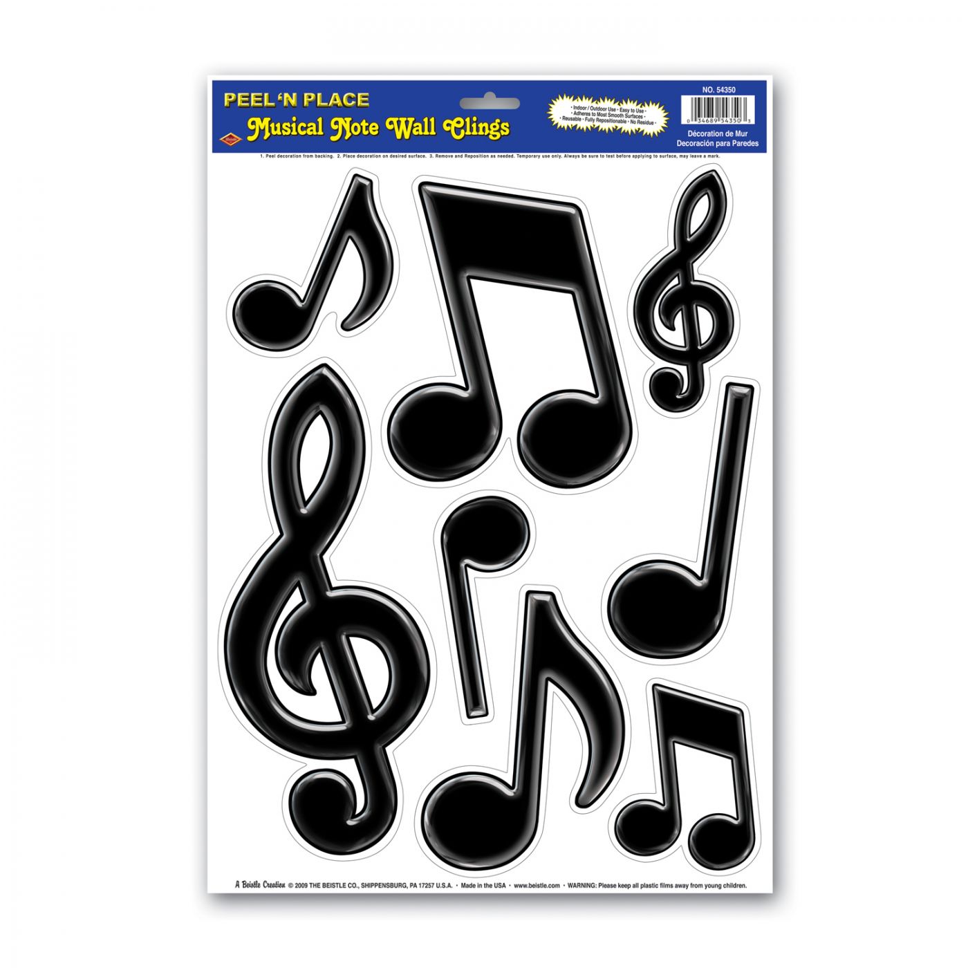 Musical Notes Peel 'N Place (12) image