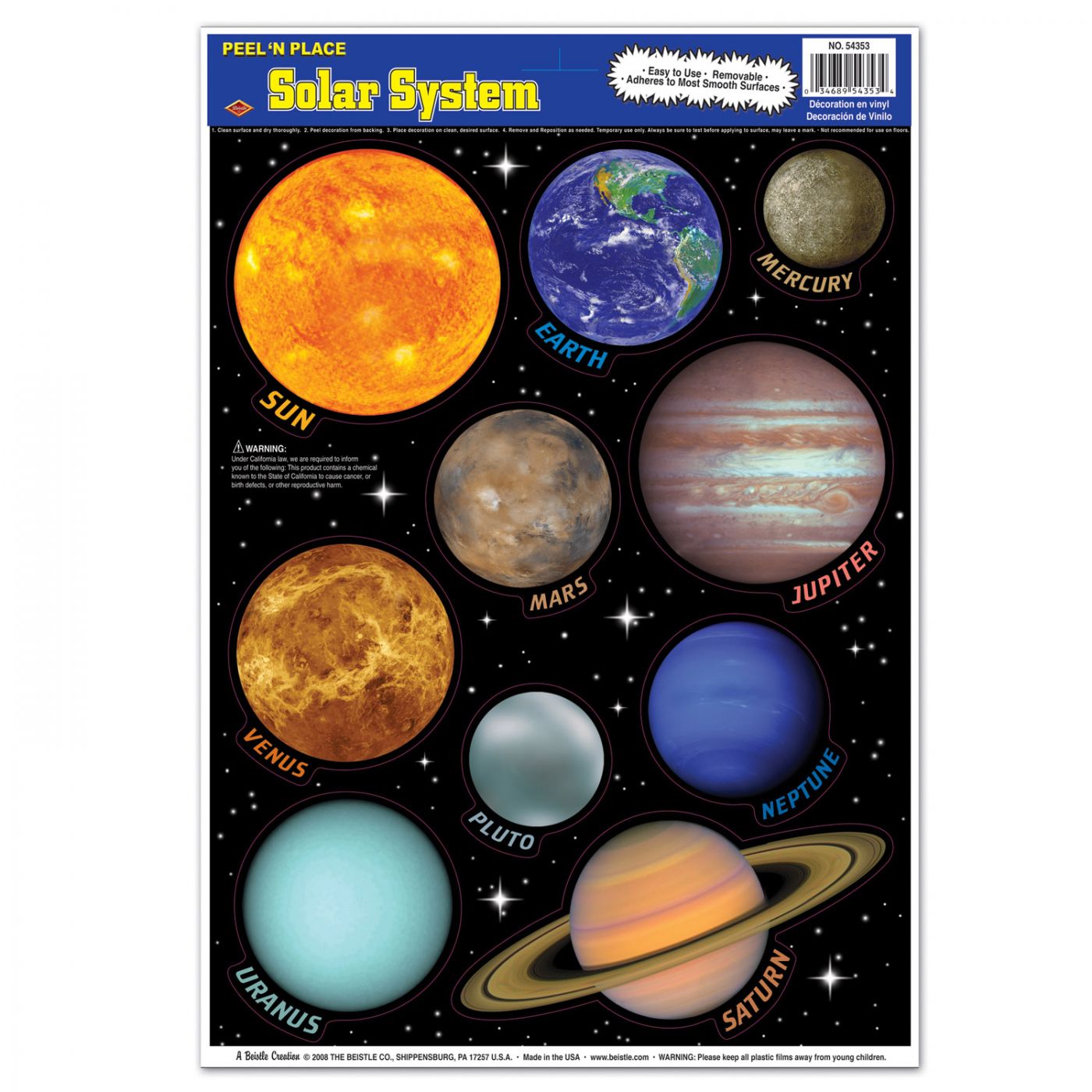 Solar System Peel 'N Place image