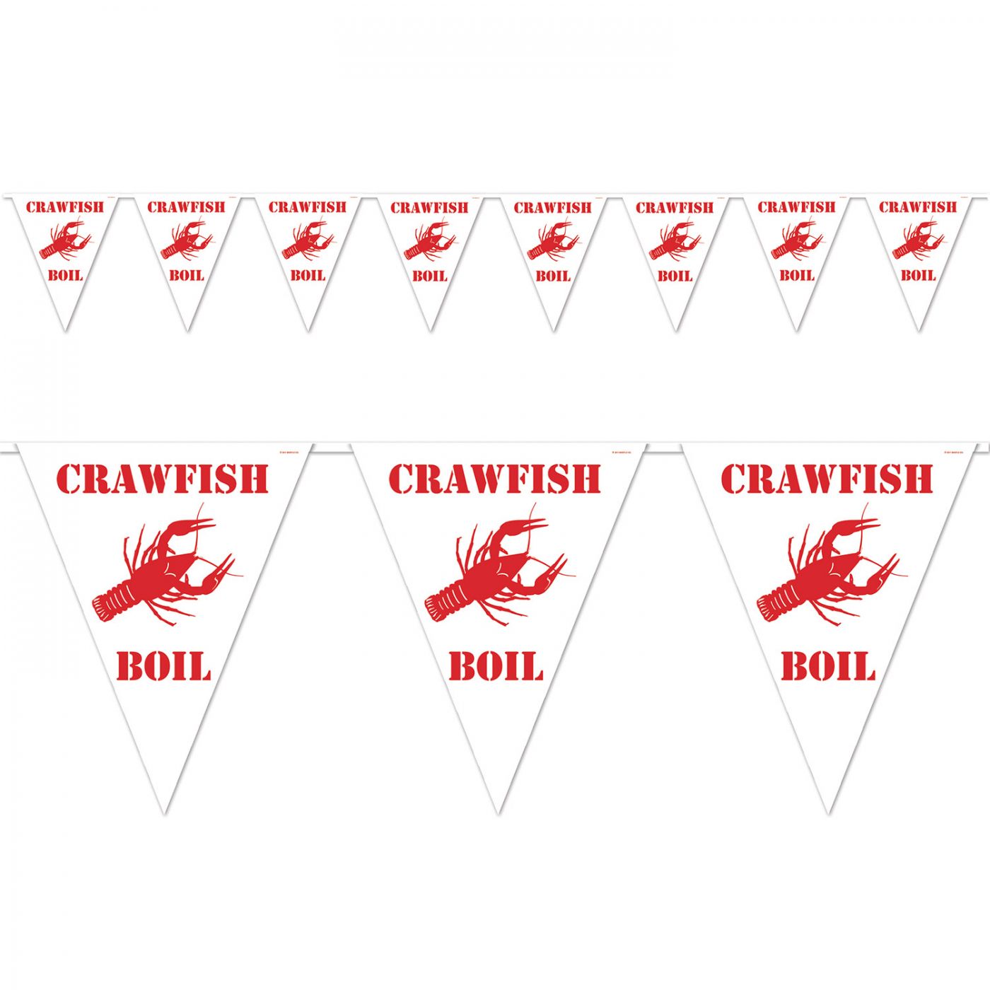 Crawfish Boil Pennant Banner (12) image