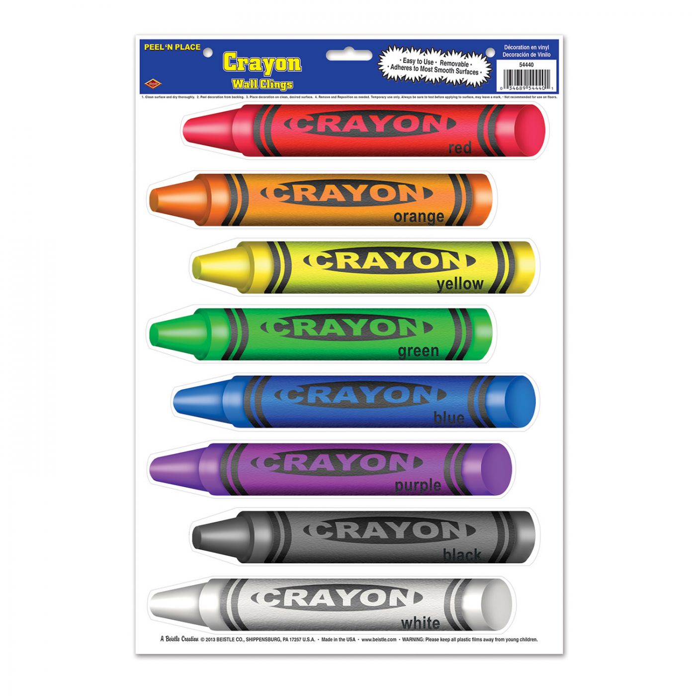Crayons Peel 'N Place image