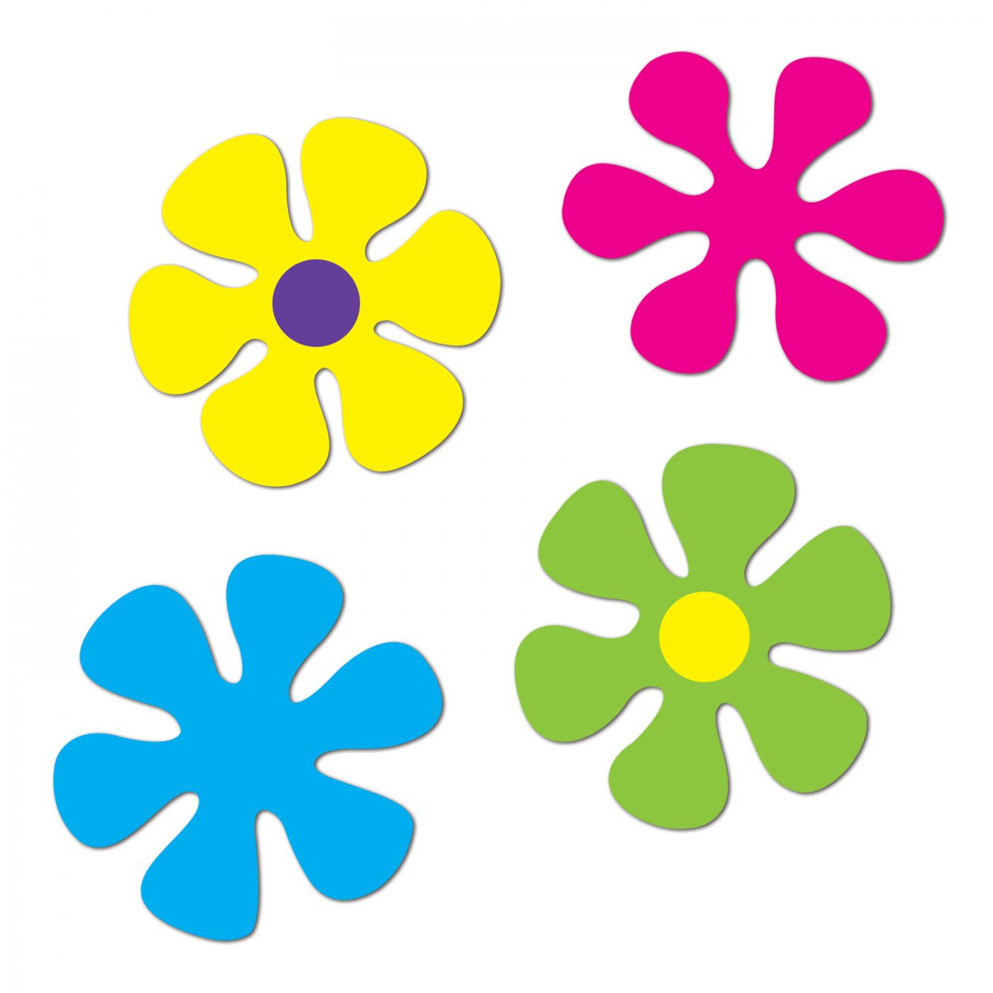 Retro Flower Cutouts (12) image