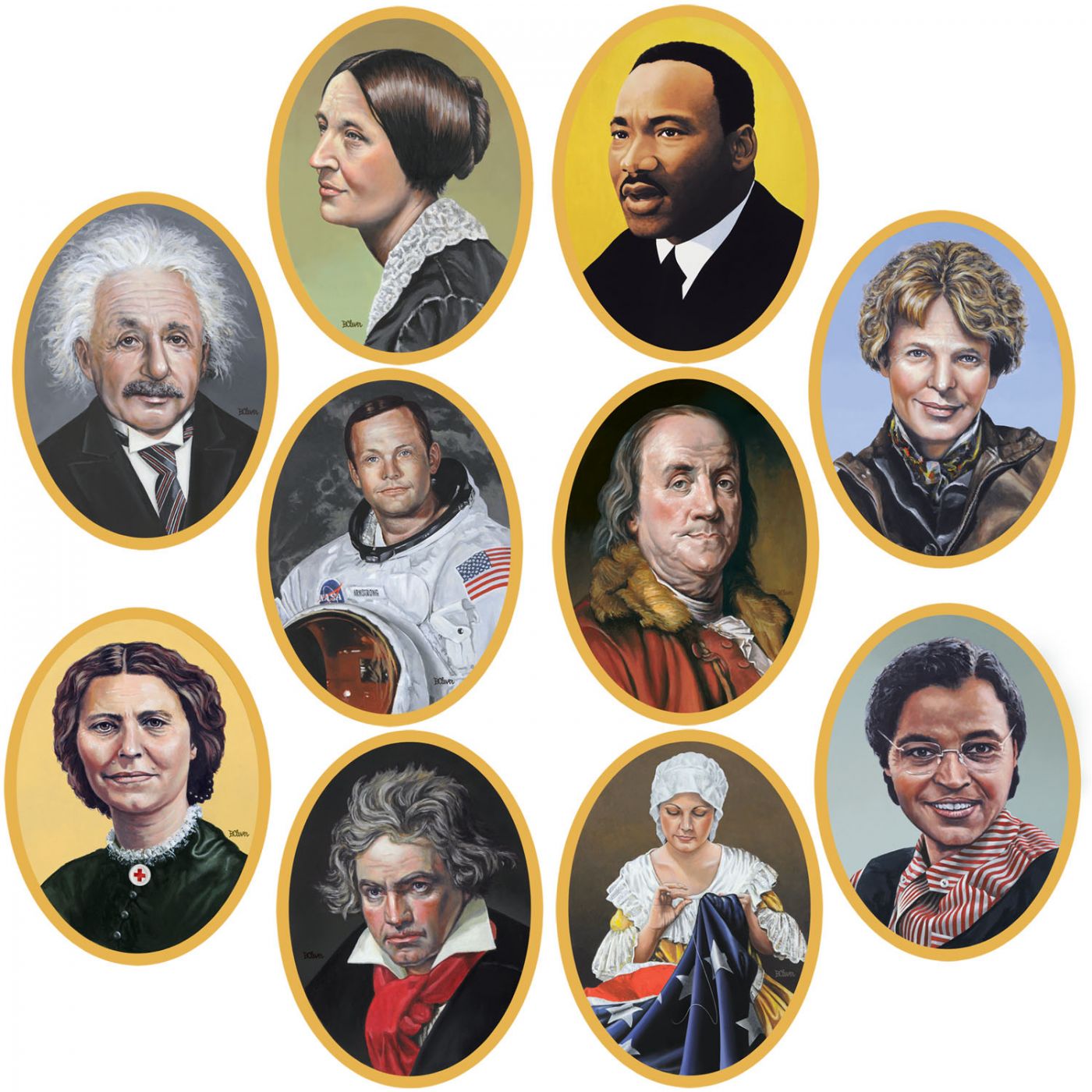 Faces In History Cutouts image