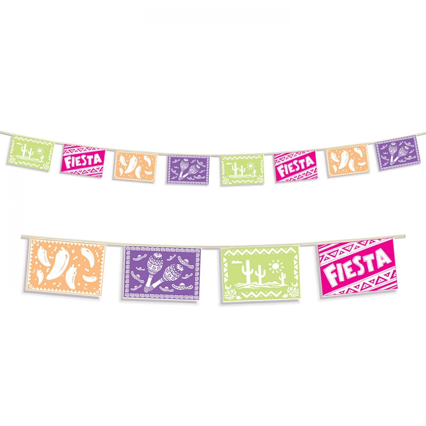 Fiesta Picado Style Pennant Banner (12) image