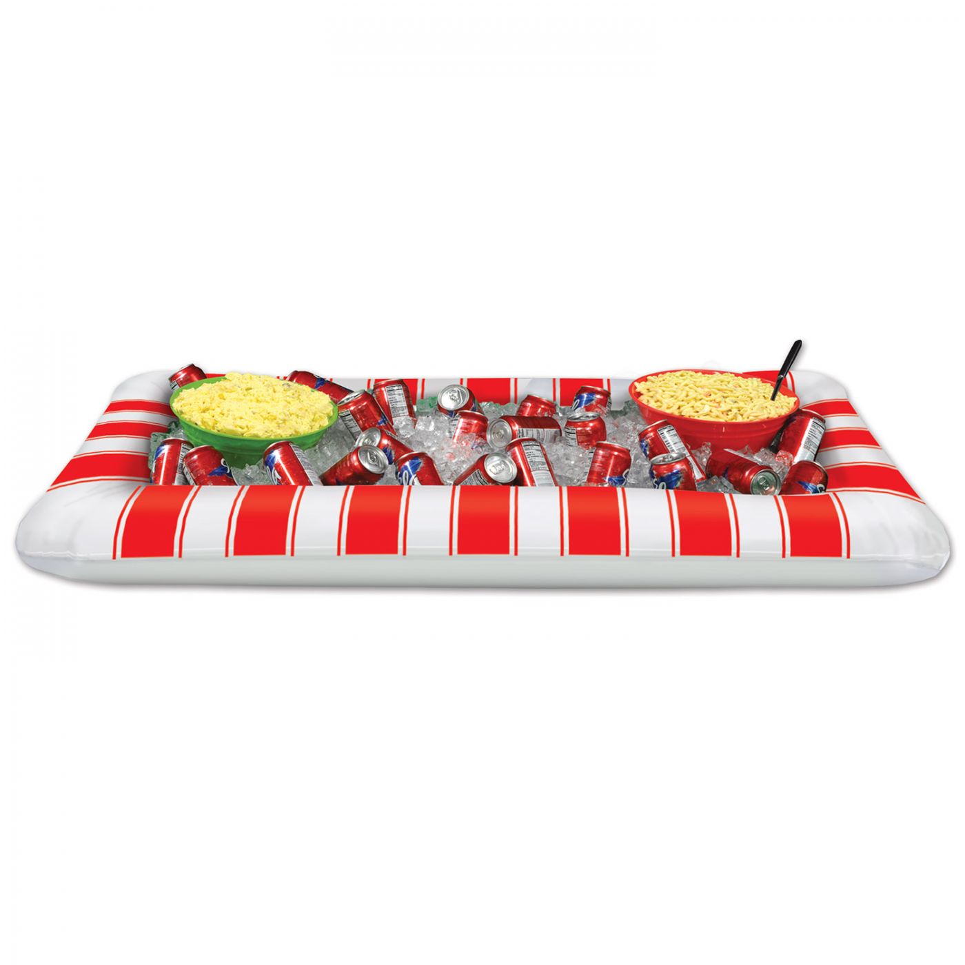 Inflatable Red & White Stripes Buffet Cooler (6) image