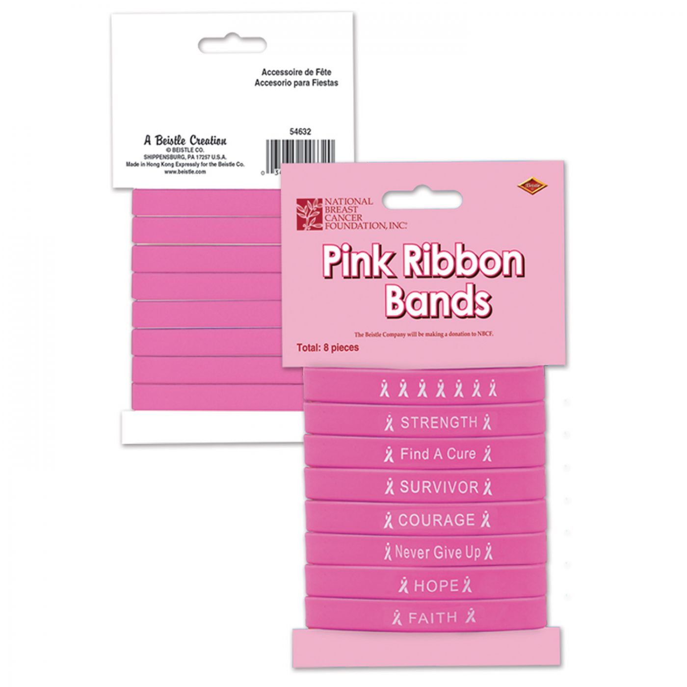 Pink Ribbon Bands (12) image