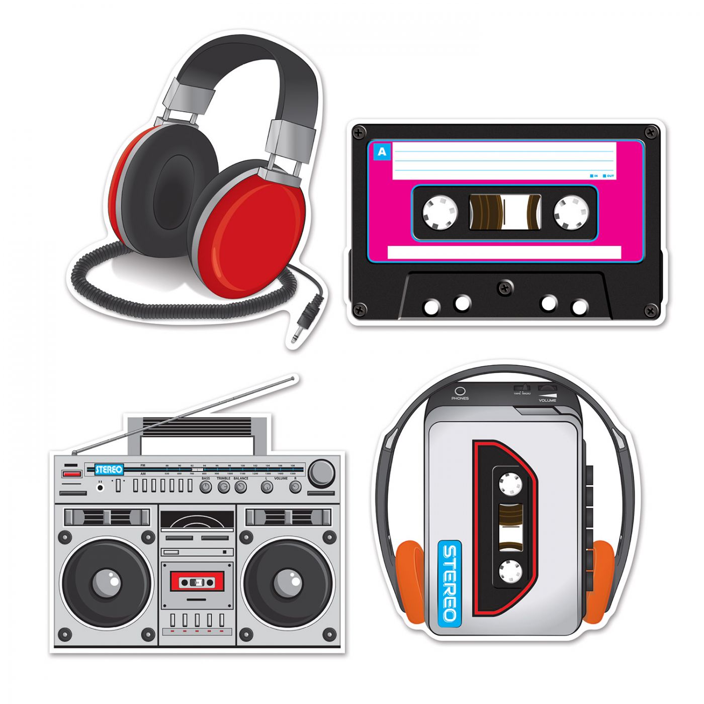Image of Cassette Player Cutouts (12)