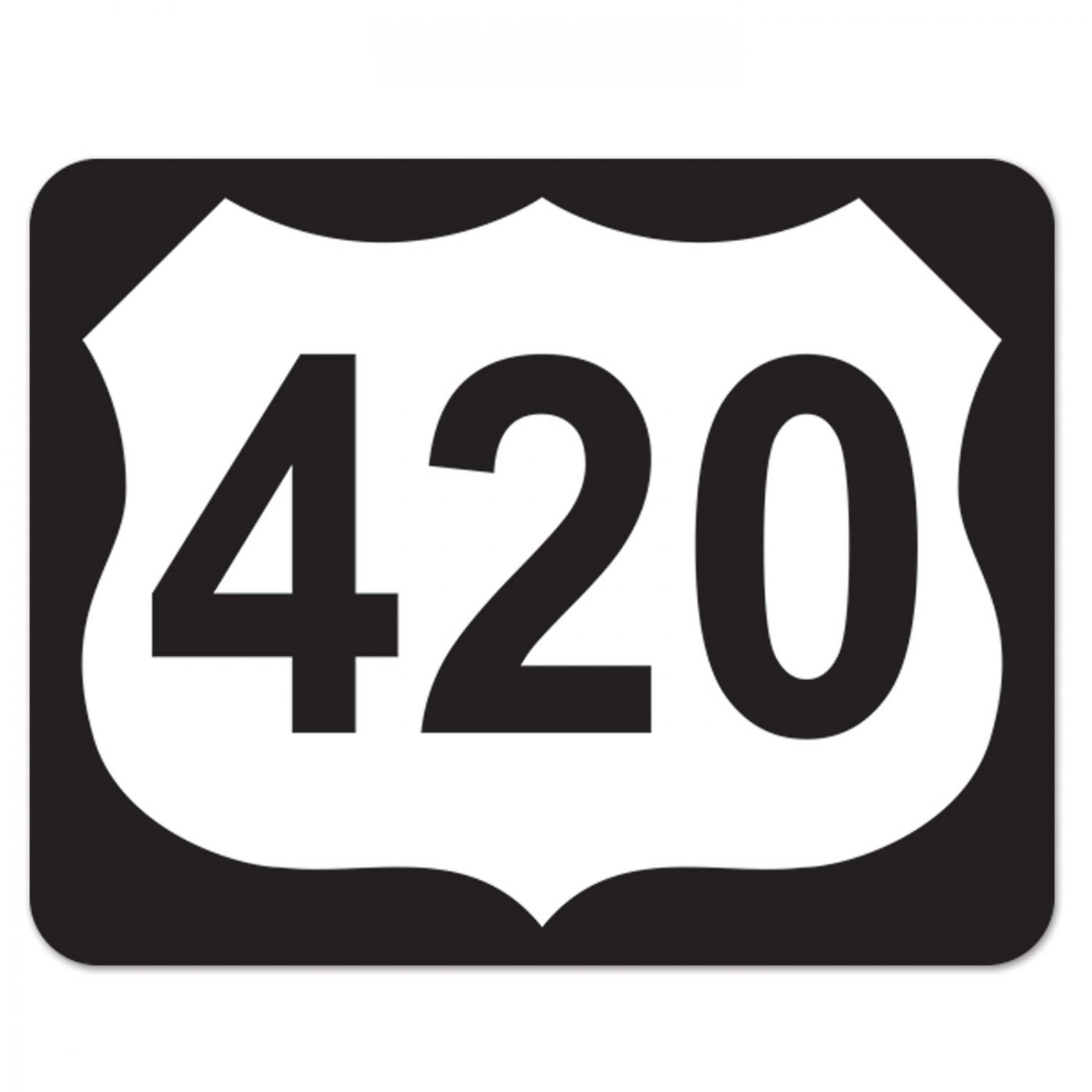 420 Highway Sign Cutout image