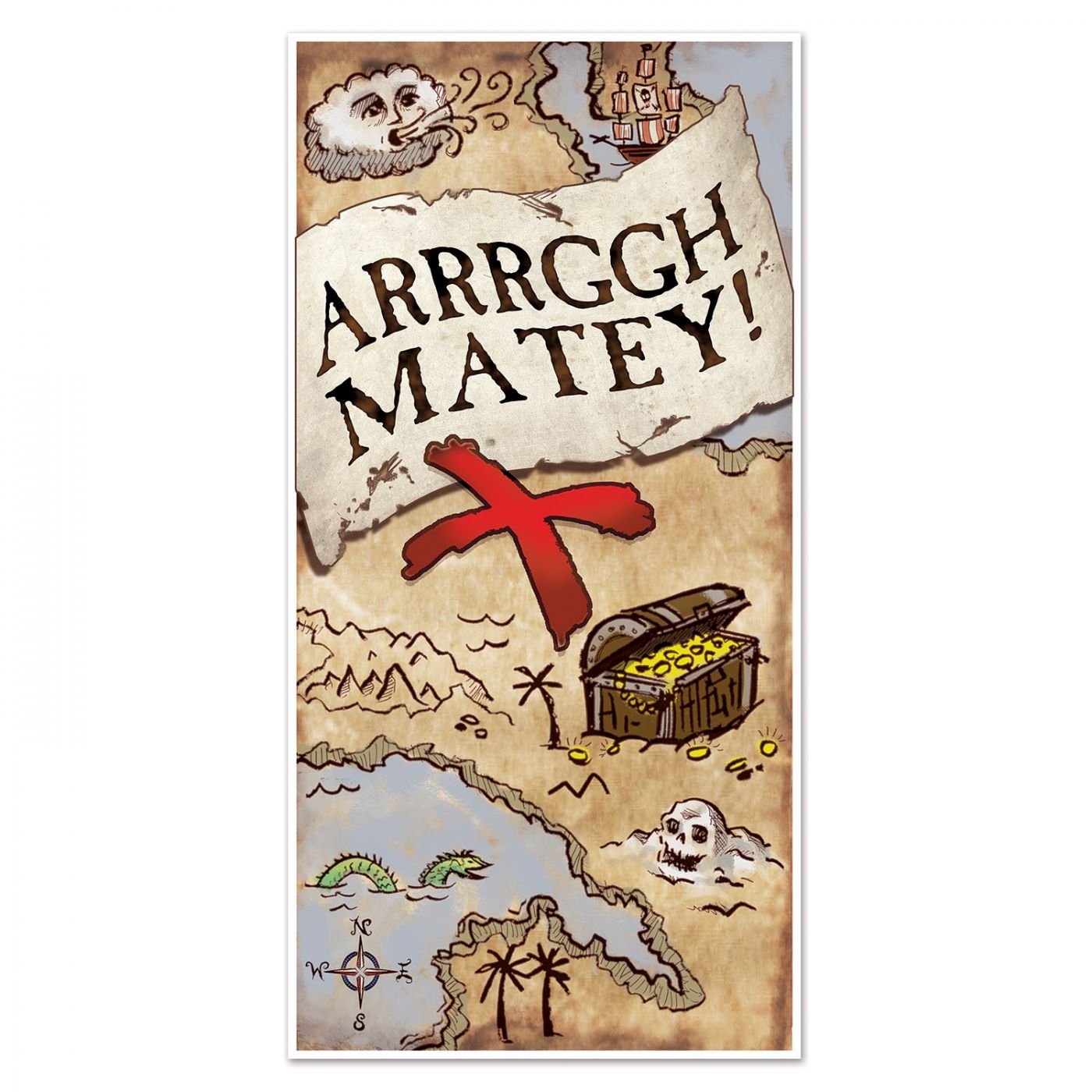 Treasure Map Door Cover (12) image