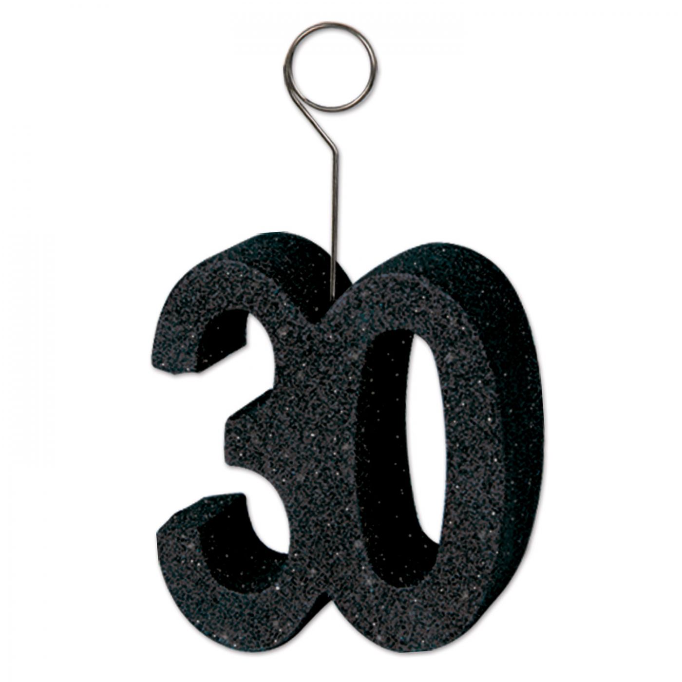 Glittered  30  Photo/Balloon Holder (6) image