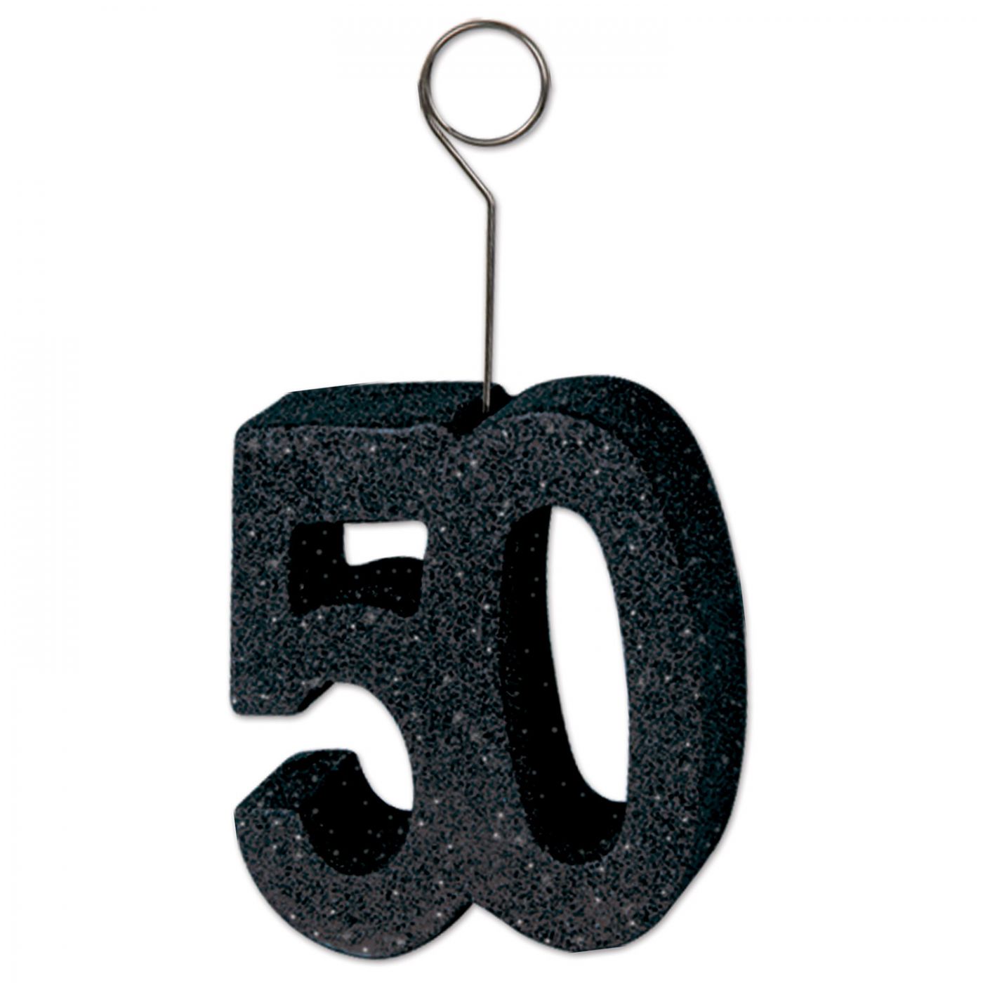 Glittered  50  Photo/Balloon Holder (6) image