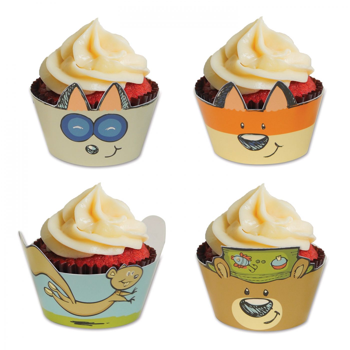 Woodland Friends Cupcake Wrappers image