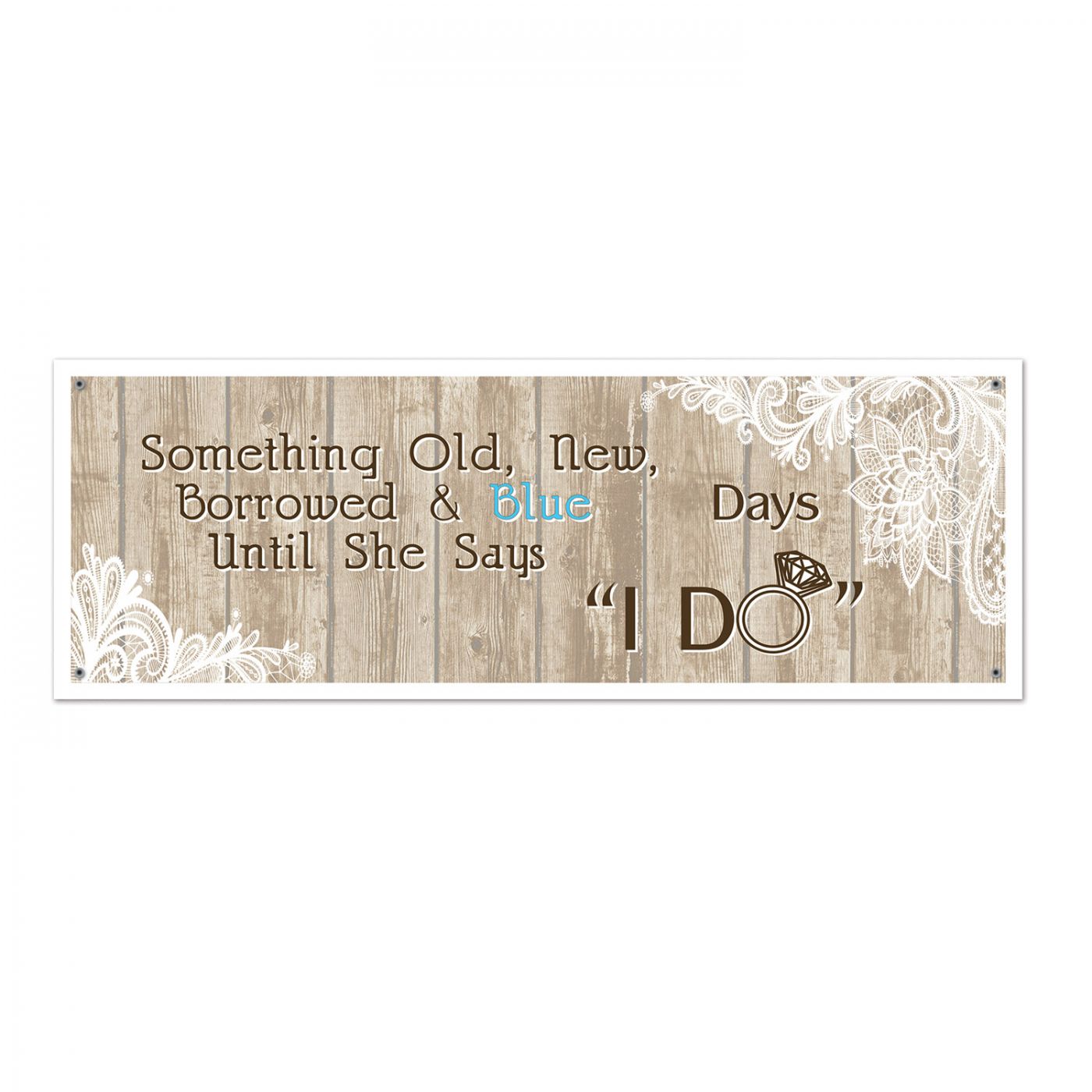 Rustic Wedding Sign Banner (12) image