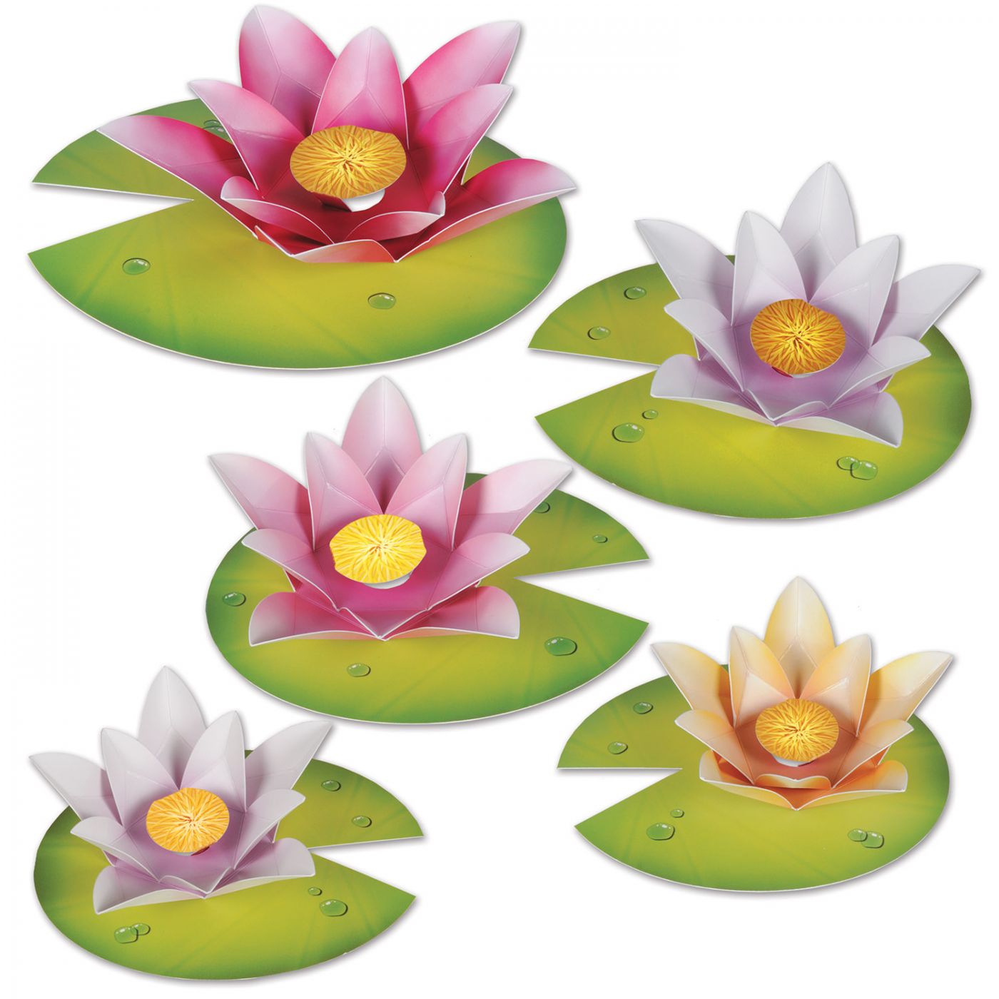 Water Lily Paper Flowers (12) image