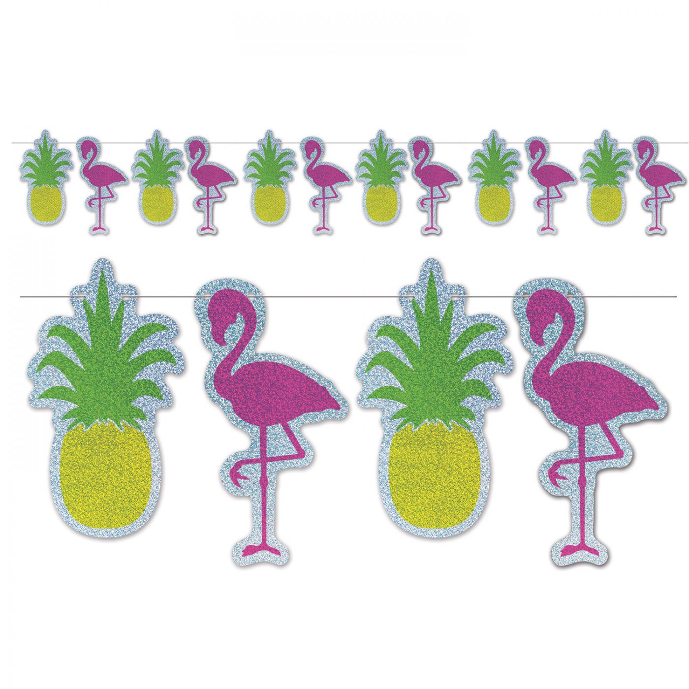 Flamingo & Pineapple Streamer (12) image