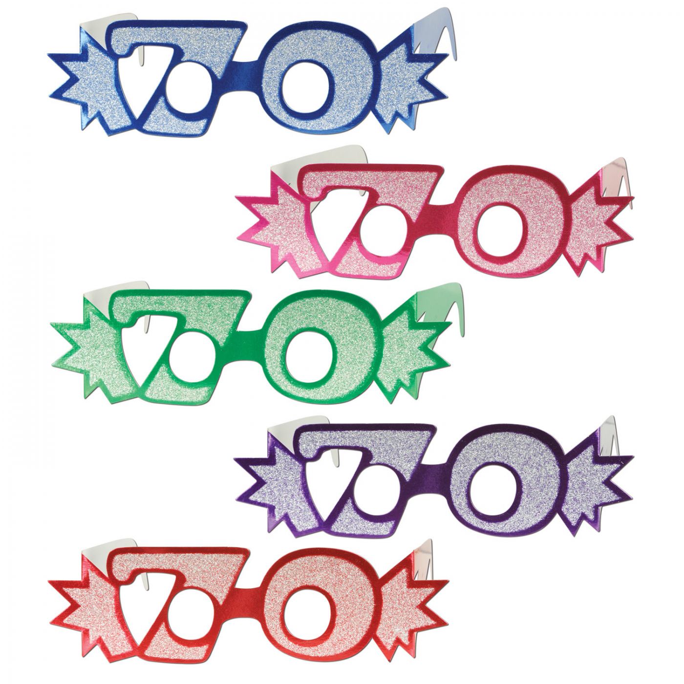 Image of  70  Glittered Foil Eyeglasses (25)