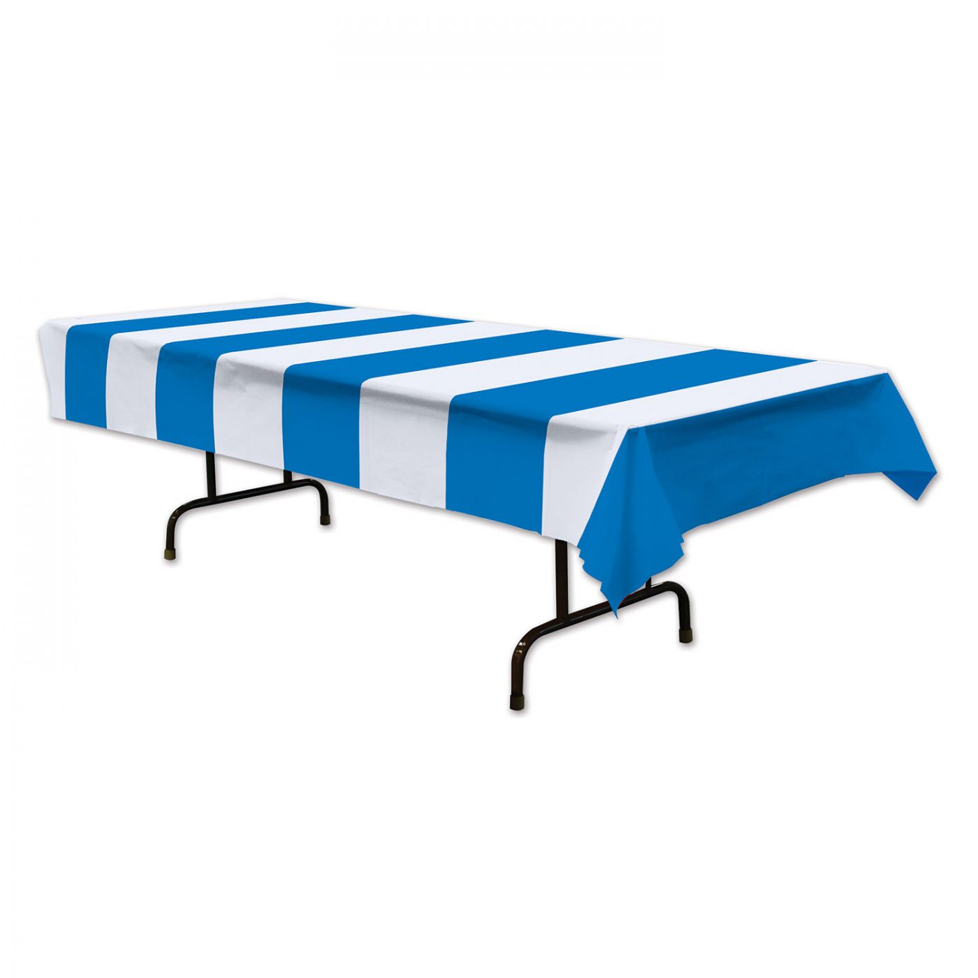 Image of Blue & White Stripes Tablecover (12)