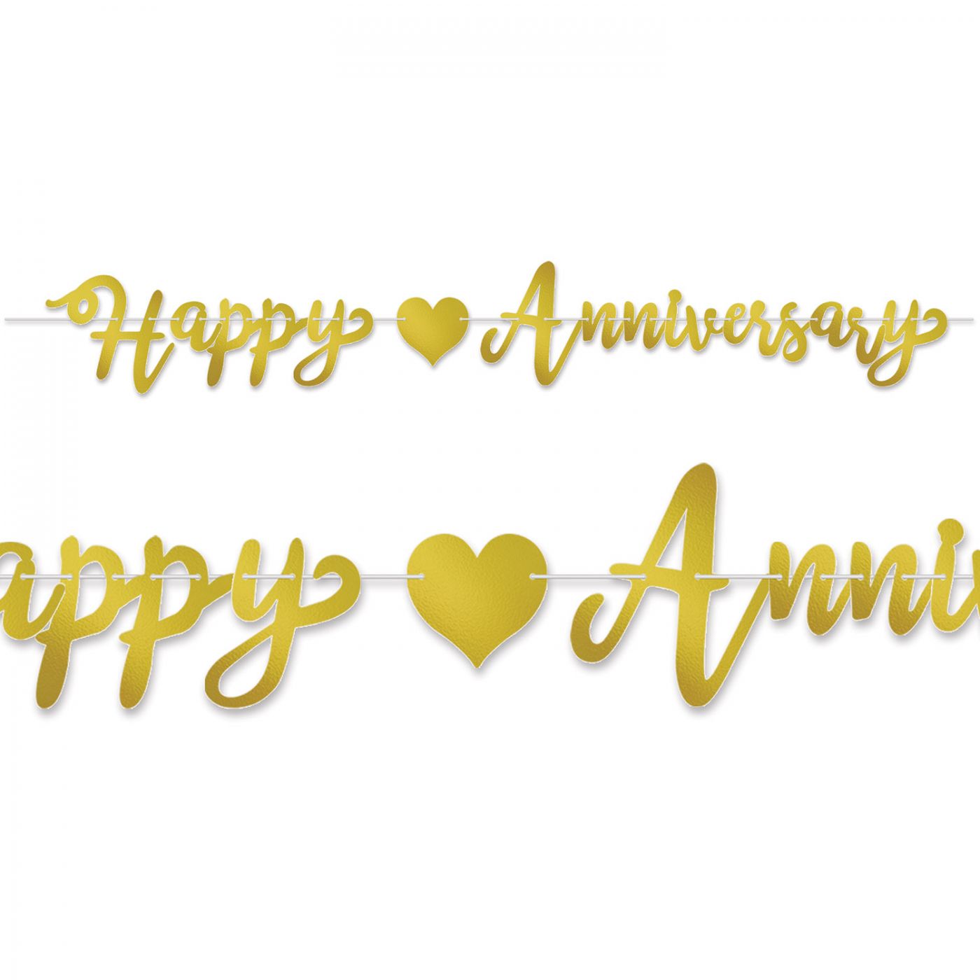 Foil Happy Anniversary Streamer (12) image