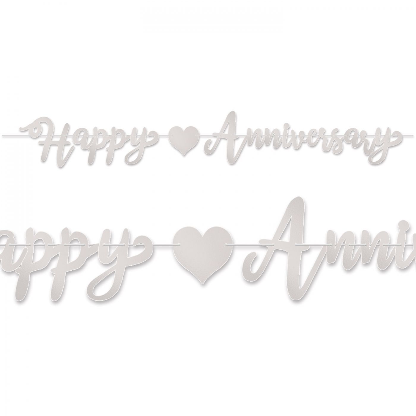 Foil Happy Anniversary Streamer (12) image