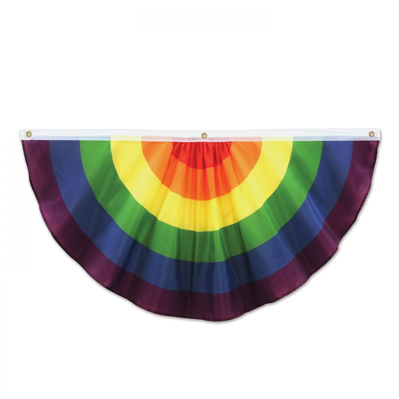 Rainbow Fabric Bunting (6) image